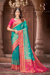 Modern Mysore Blue Color Silk Saree