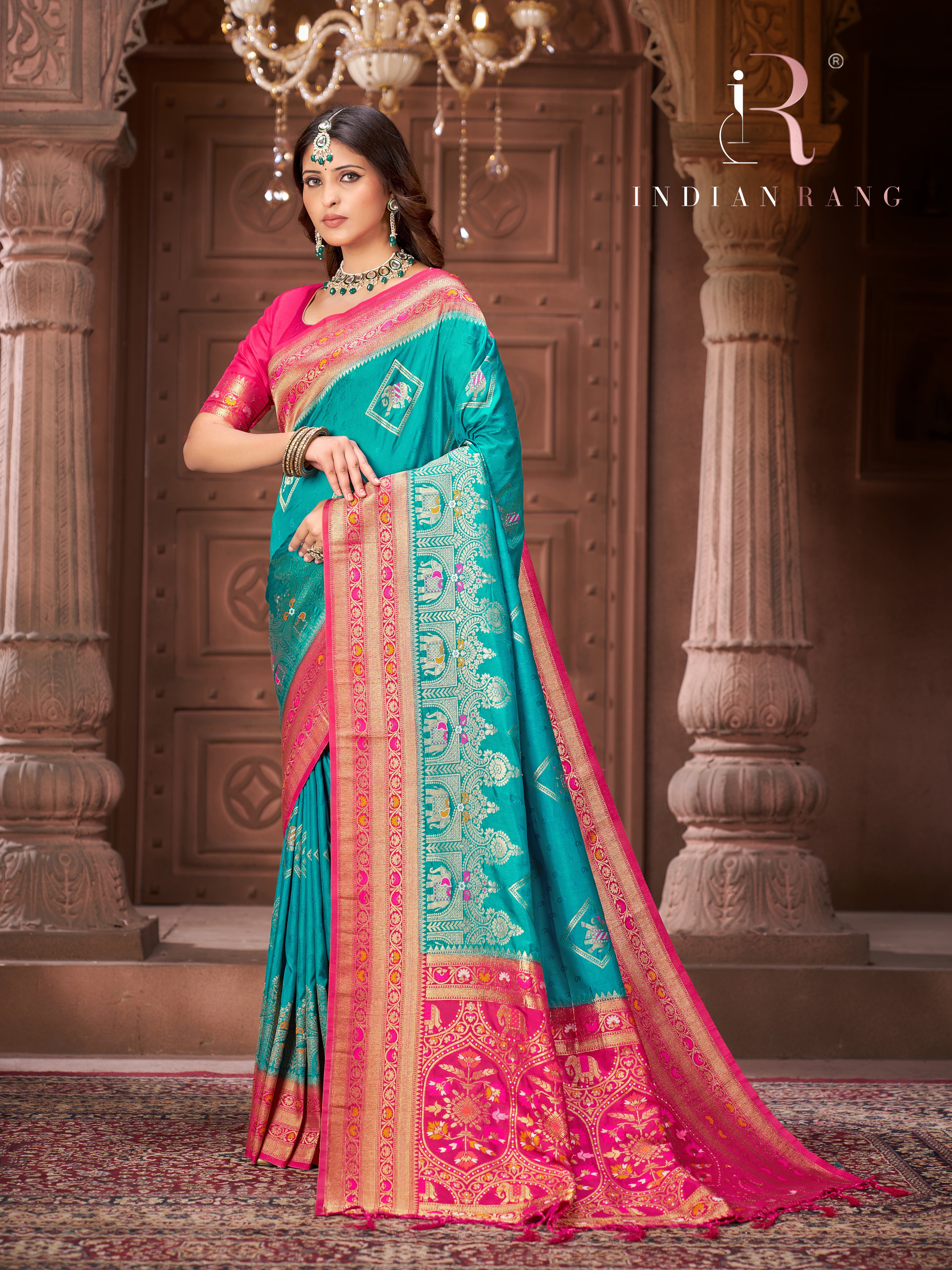 Modern Mysore Blue Color Silk Saree
