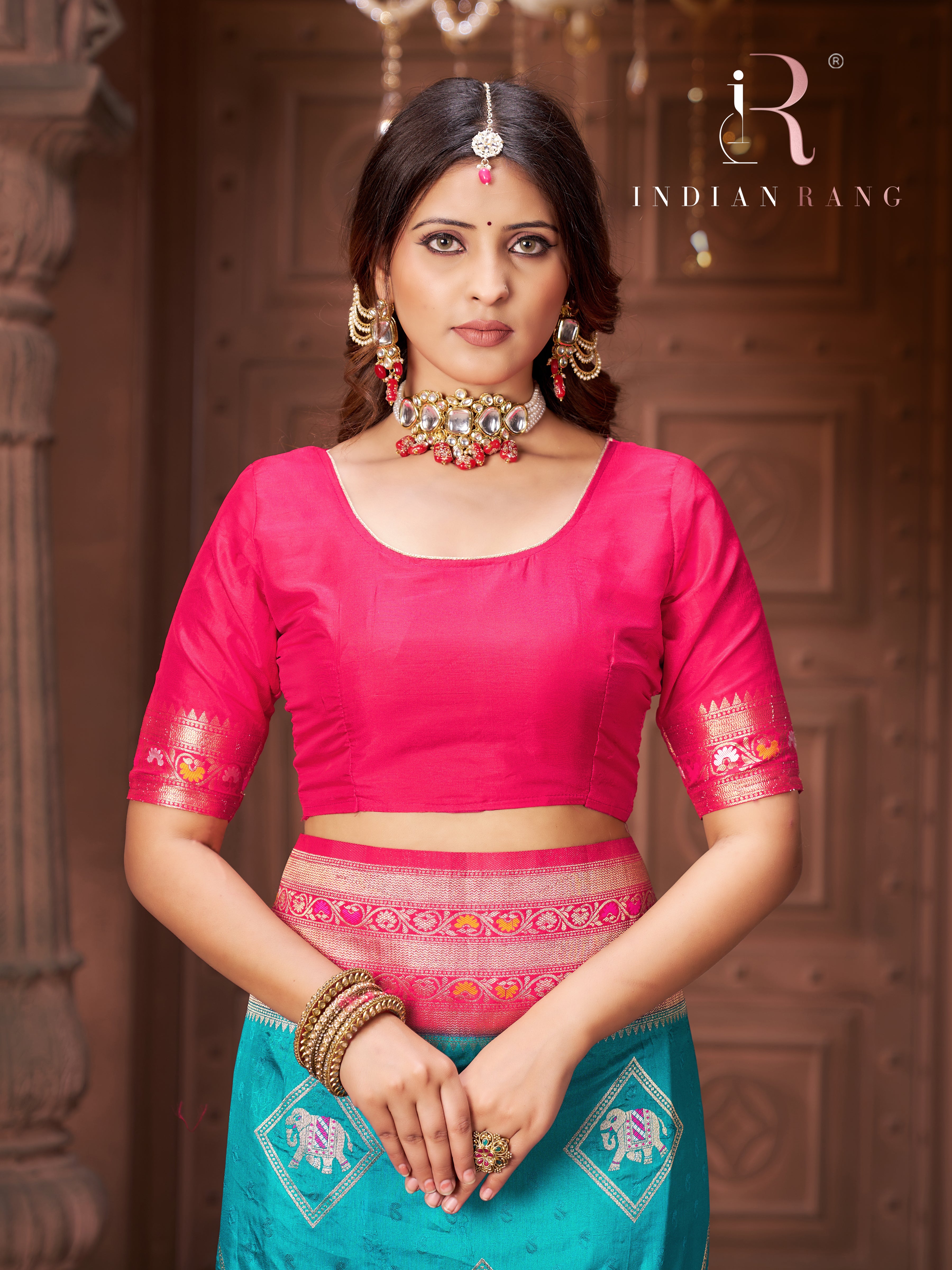 Modern Mysore Blue Color Silk Saree