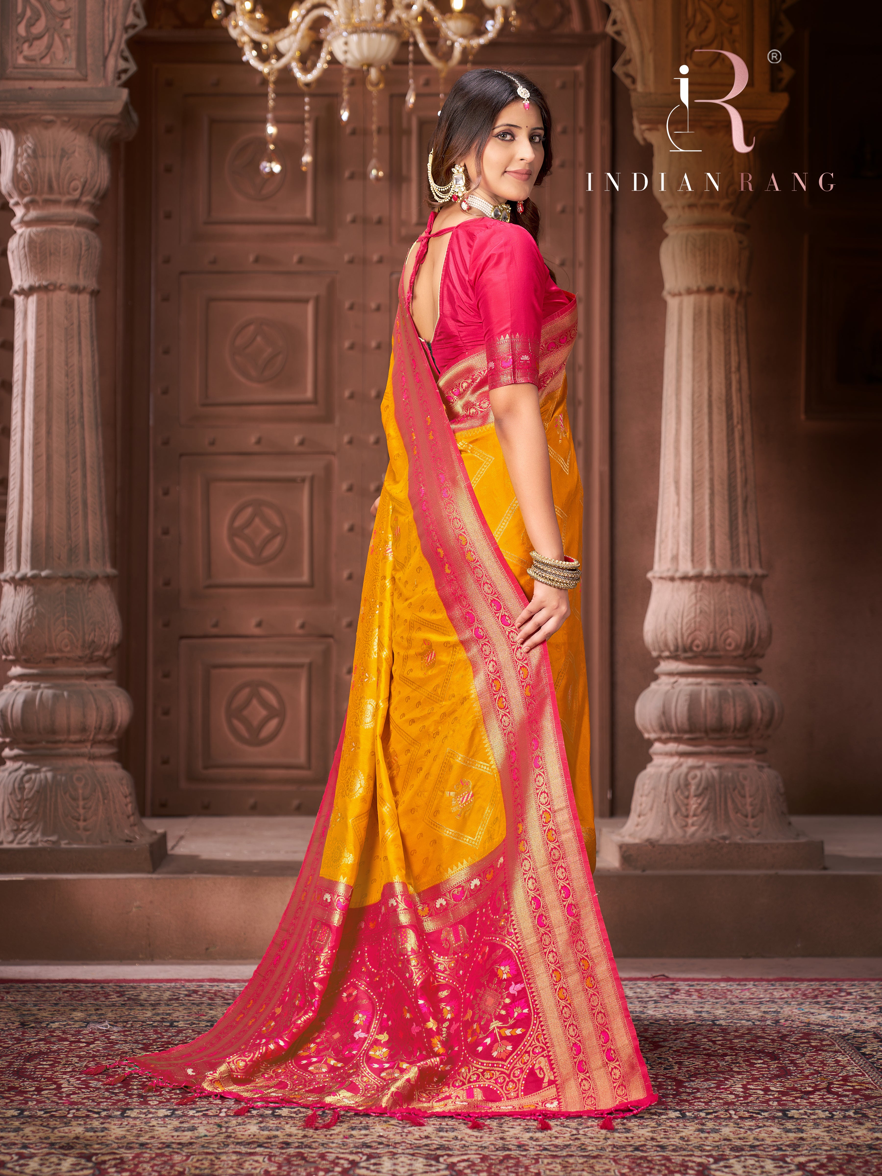Mysore Silk Yellow Premium Saree