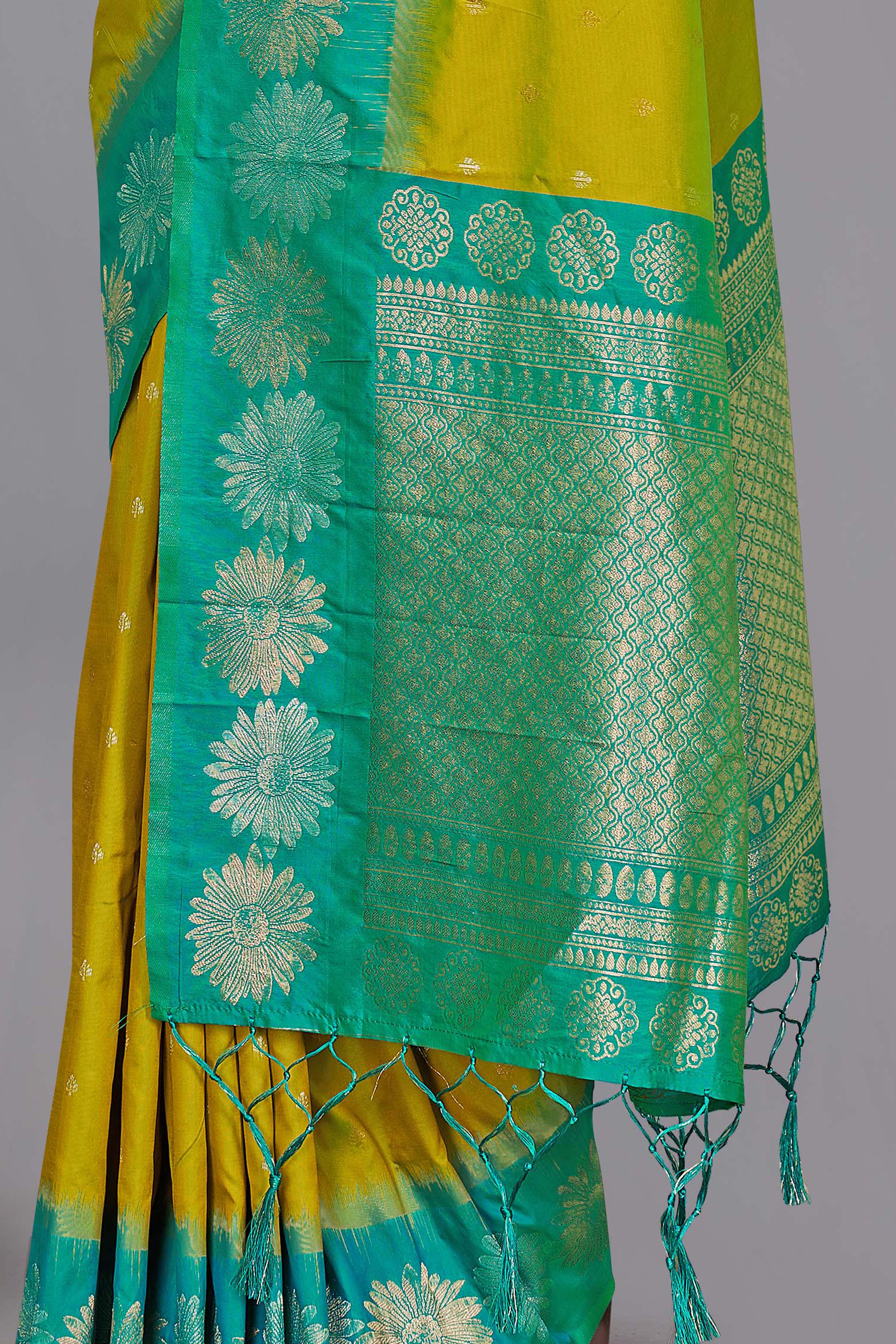 New Design Pure Silk Green Saree