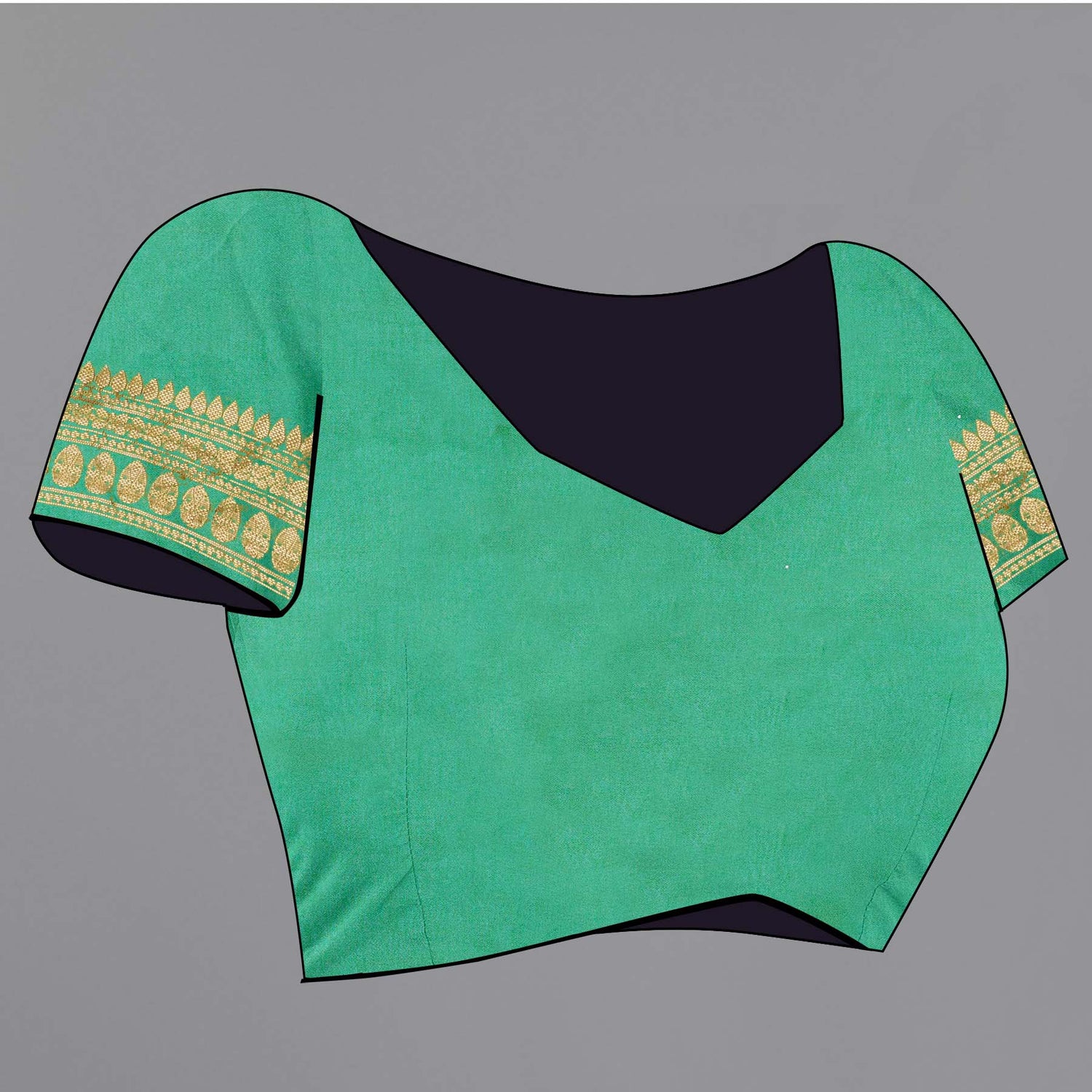 New Design Pure Silk Green Saree