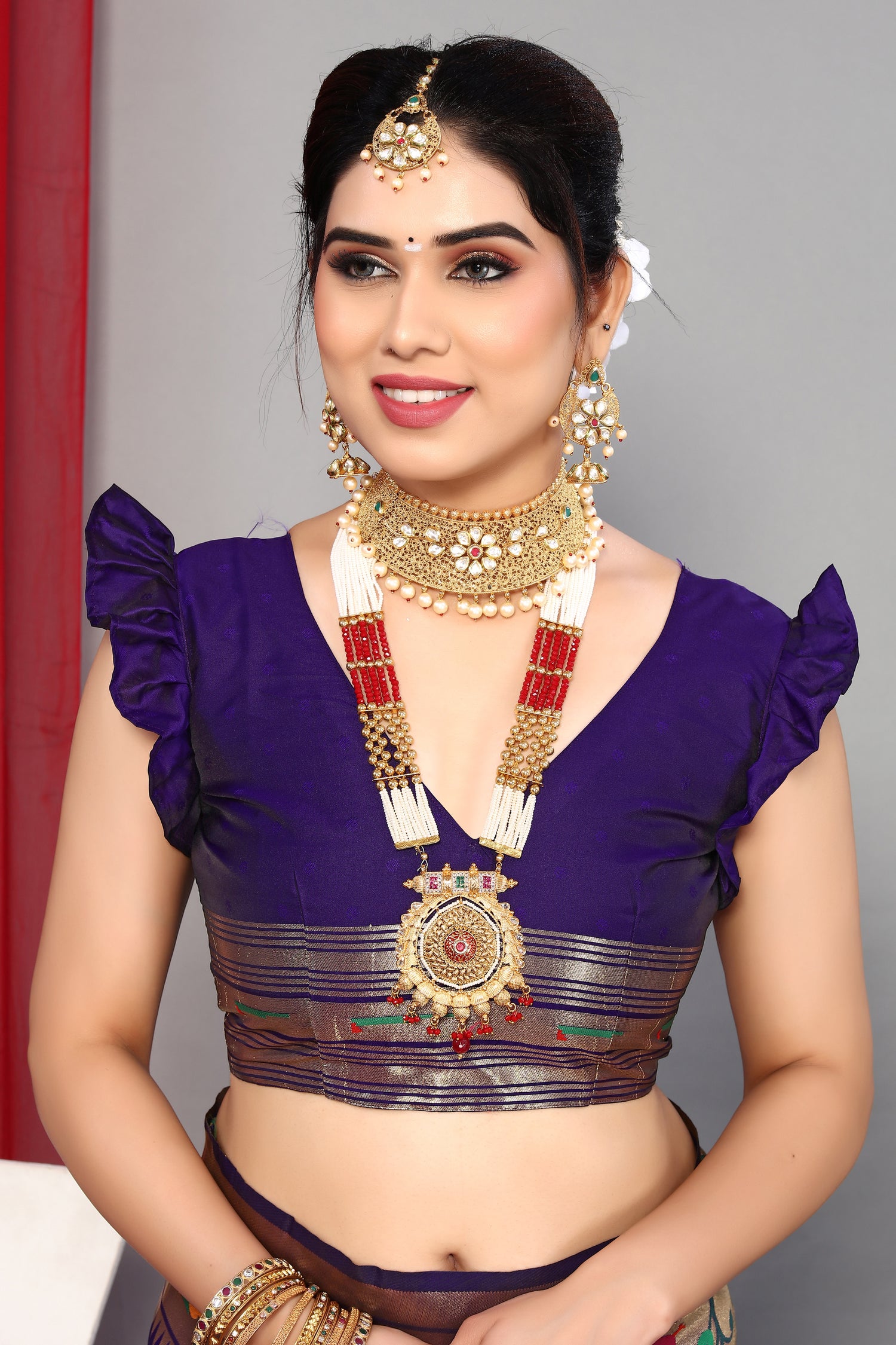 New Lunch Paithani Silk Roya Blue Saree