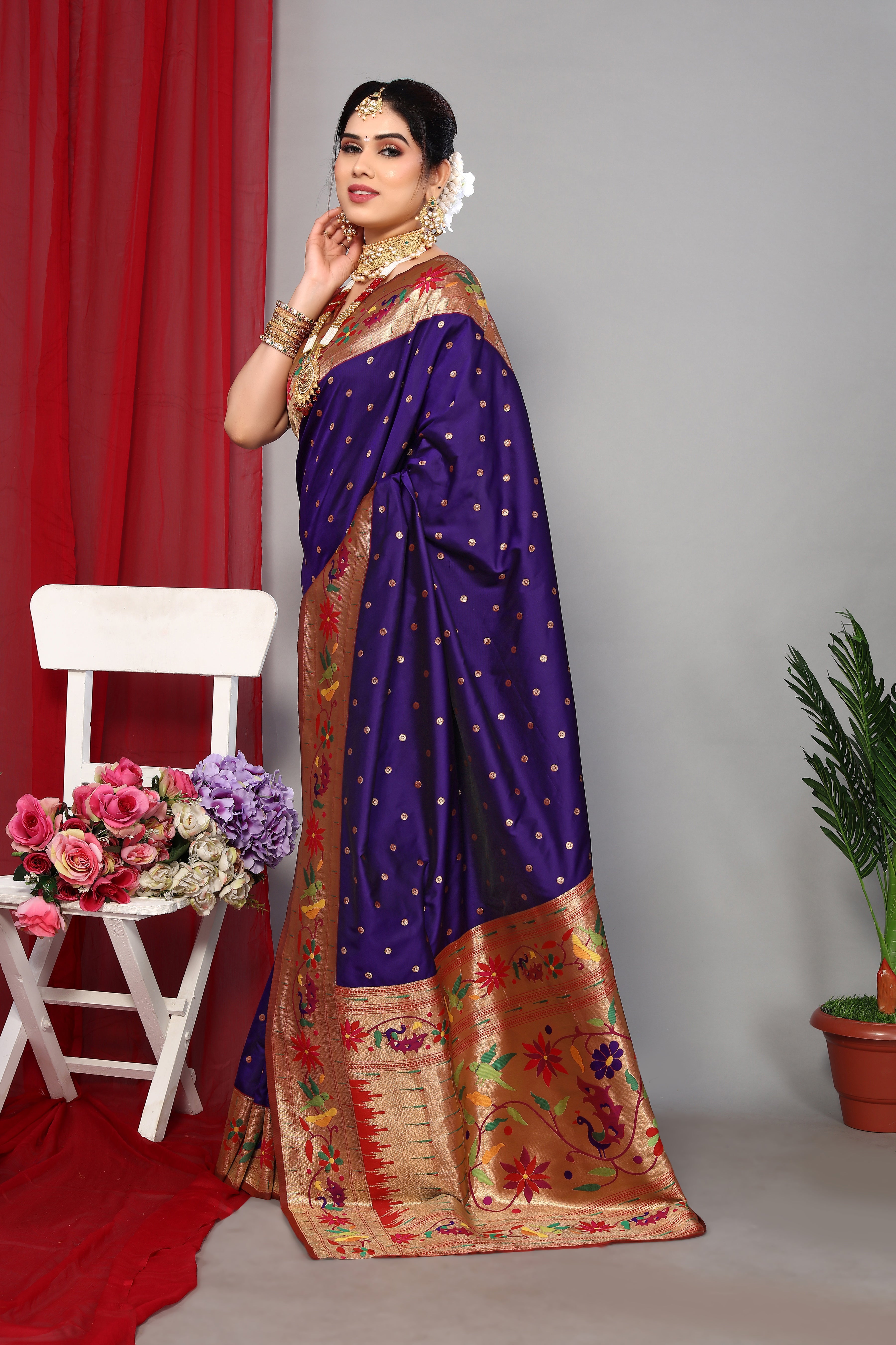 Elegance Paithani Silk Soft Saree