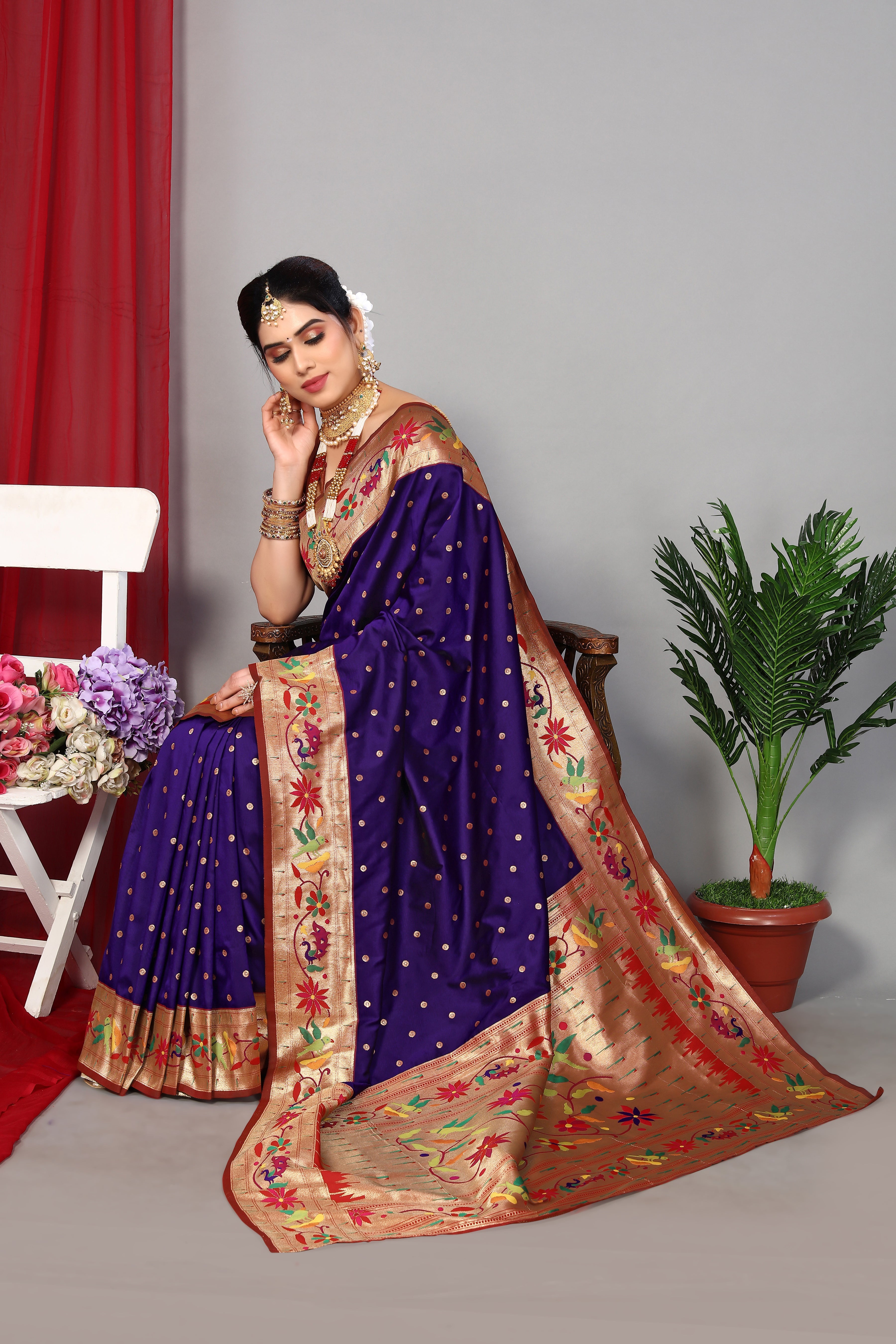 Elegance Paithani Silk Soft Saree