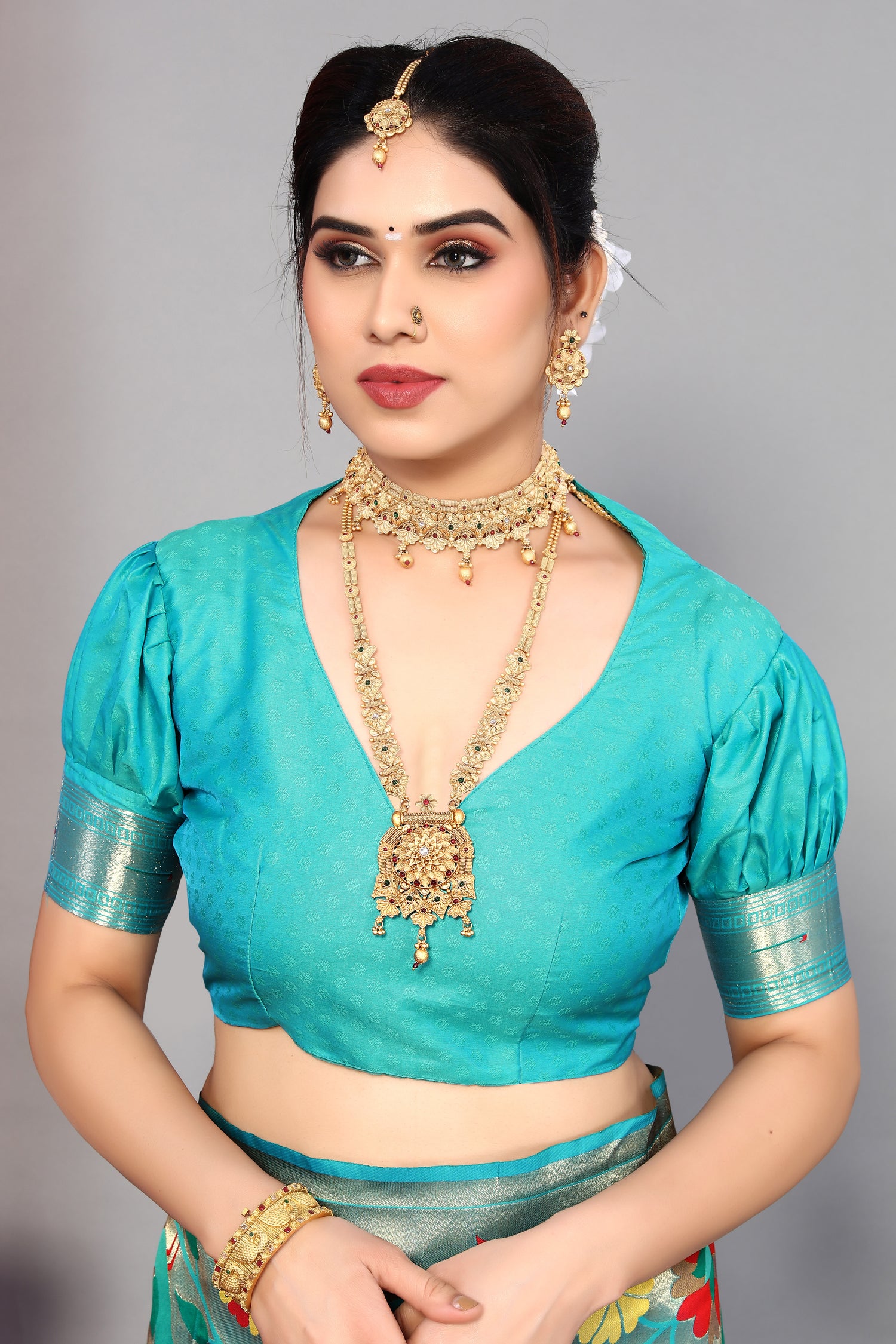 Unique Sky Blue Color Paithani Silk Soft Saree