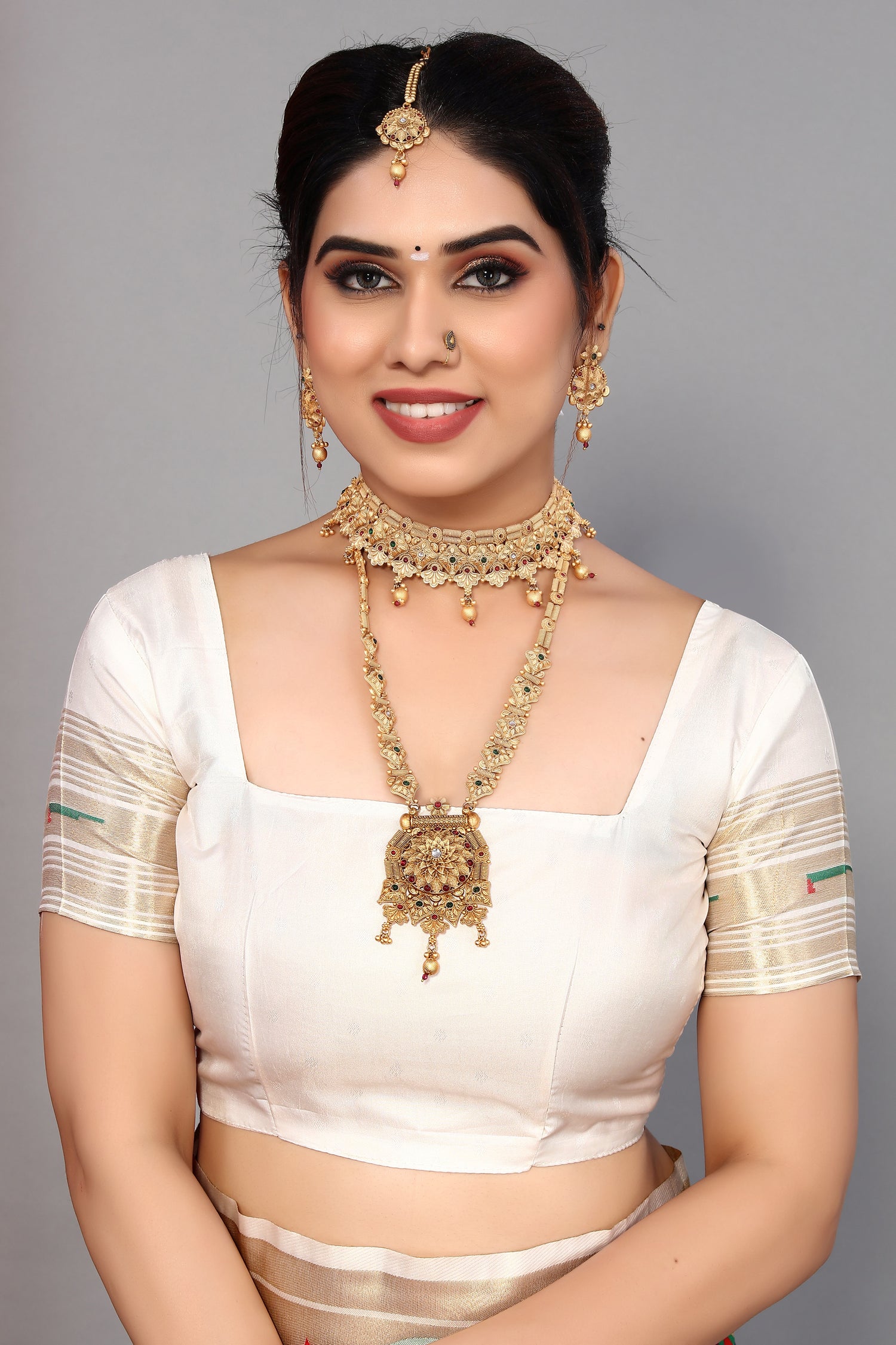 Latest Design White Color Paithani Silk Soft Saree