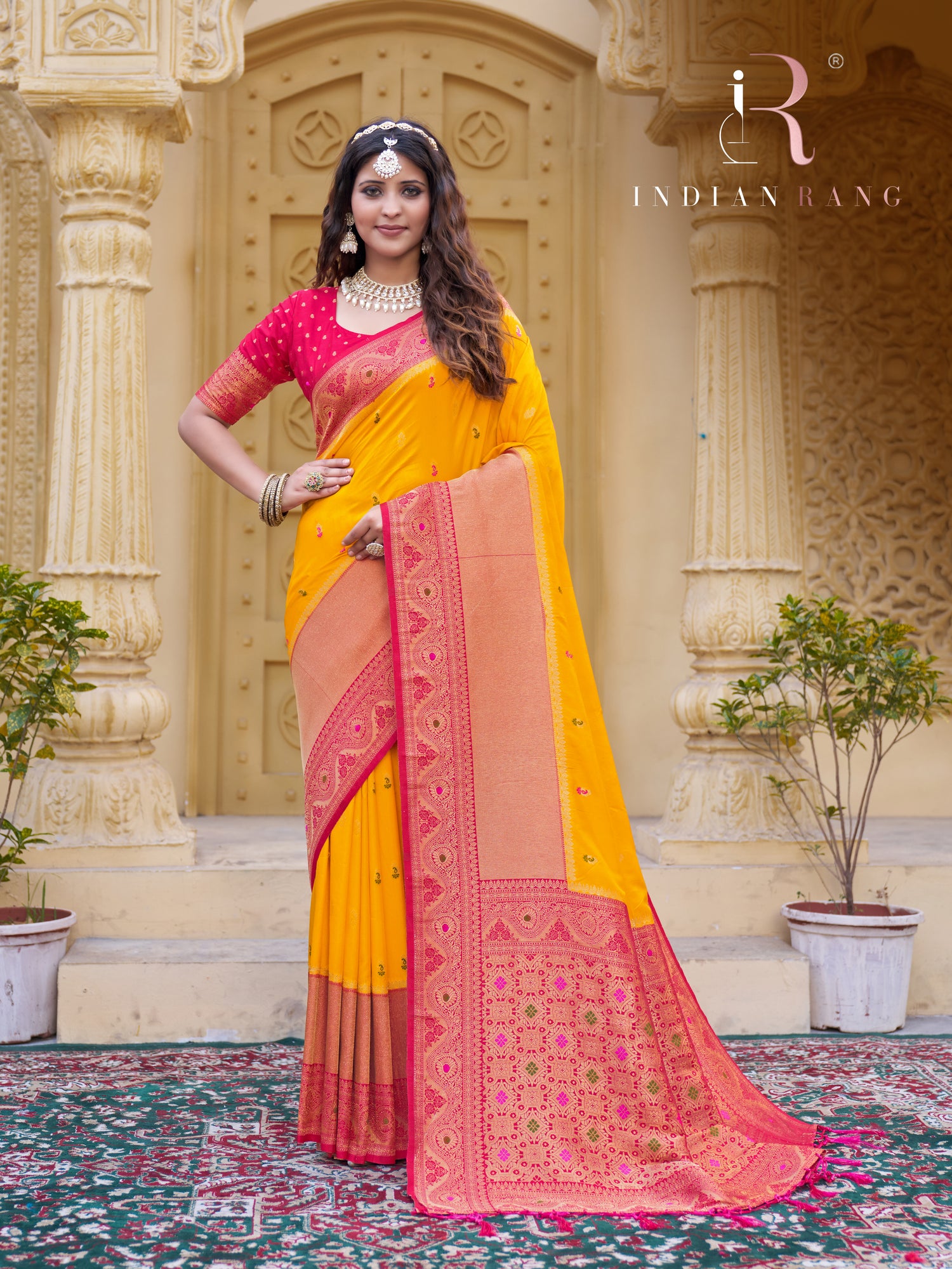 Latest Trend Yellow Silk Saree