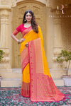 Latest Trend Yellow Silk Saree