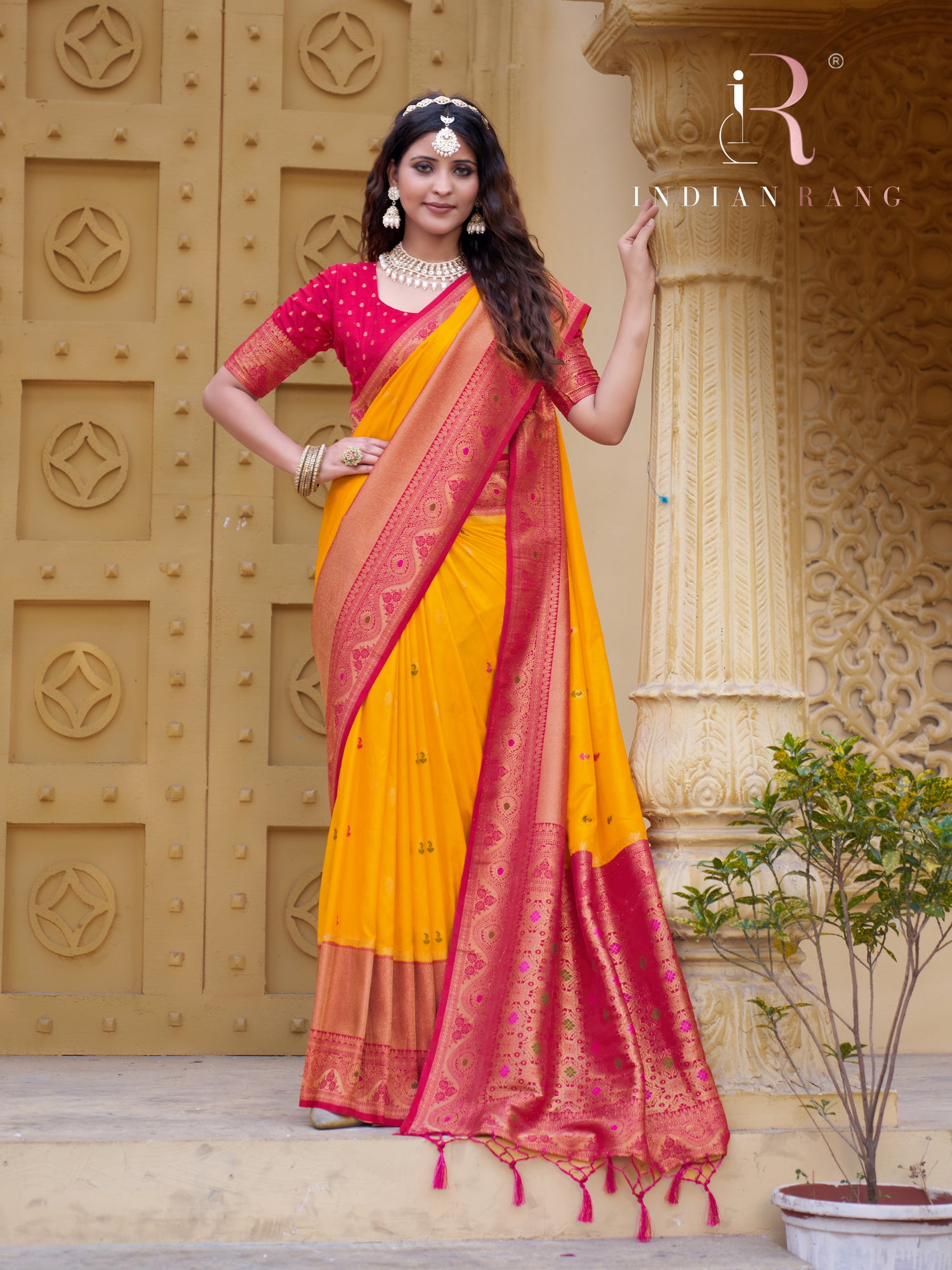 Latest Trend Yellow Silk Saree