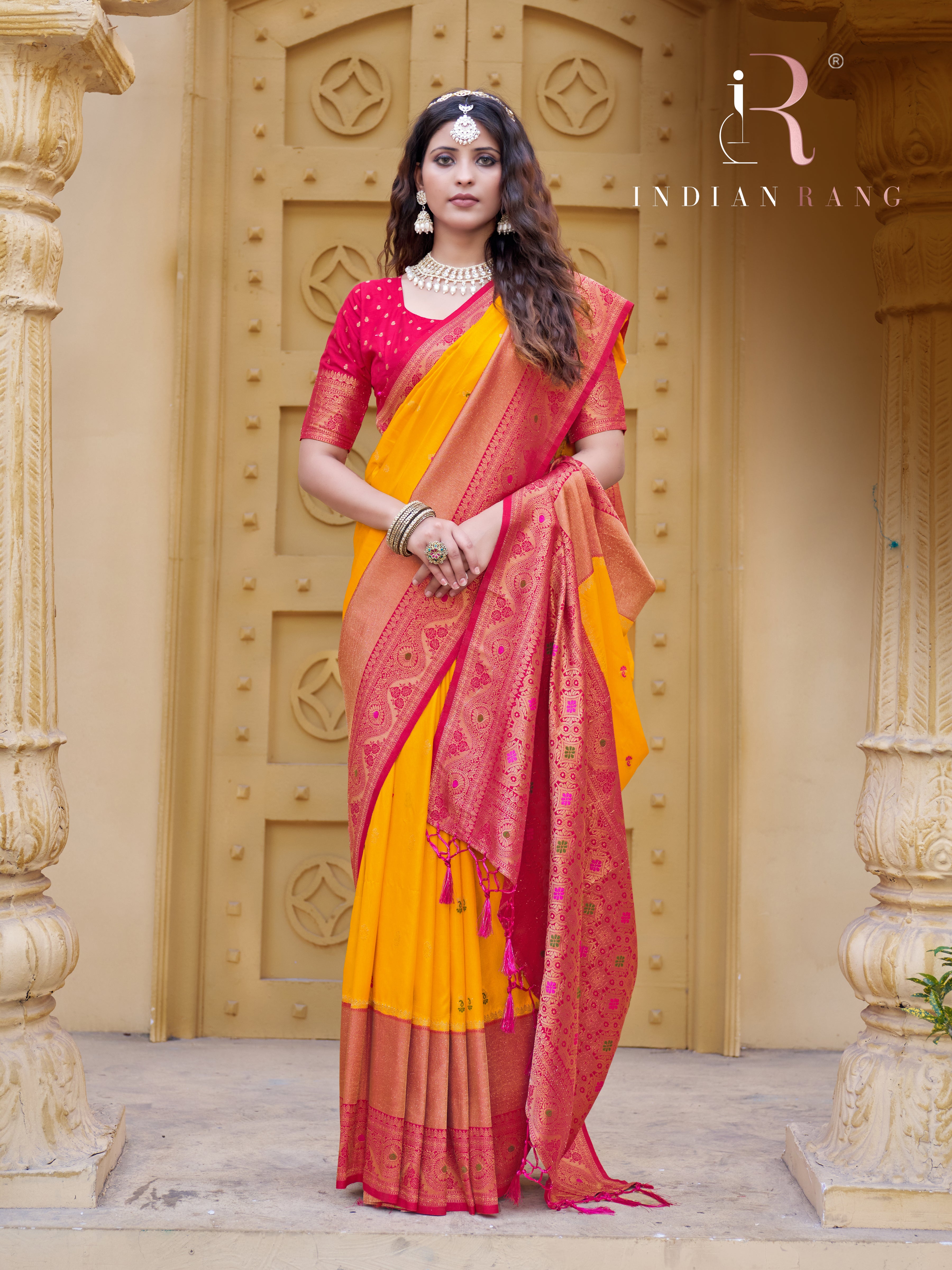 Latest Trend Yellow Silk Saree