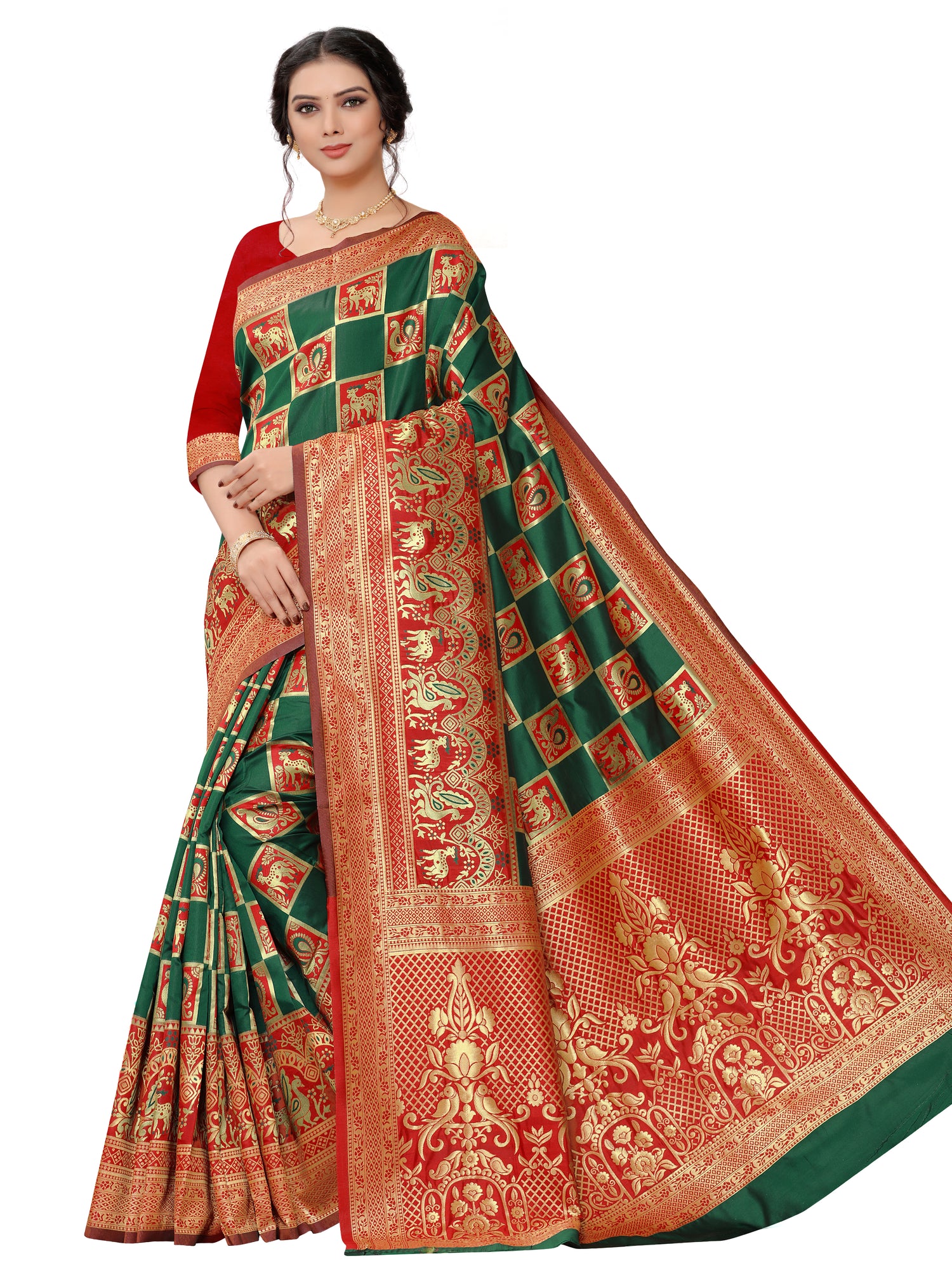 Luxurious Banarasi Silk Function Wear Saree