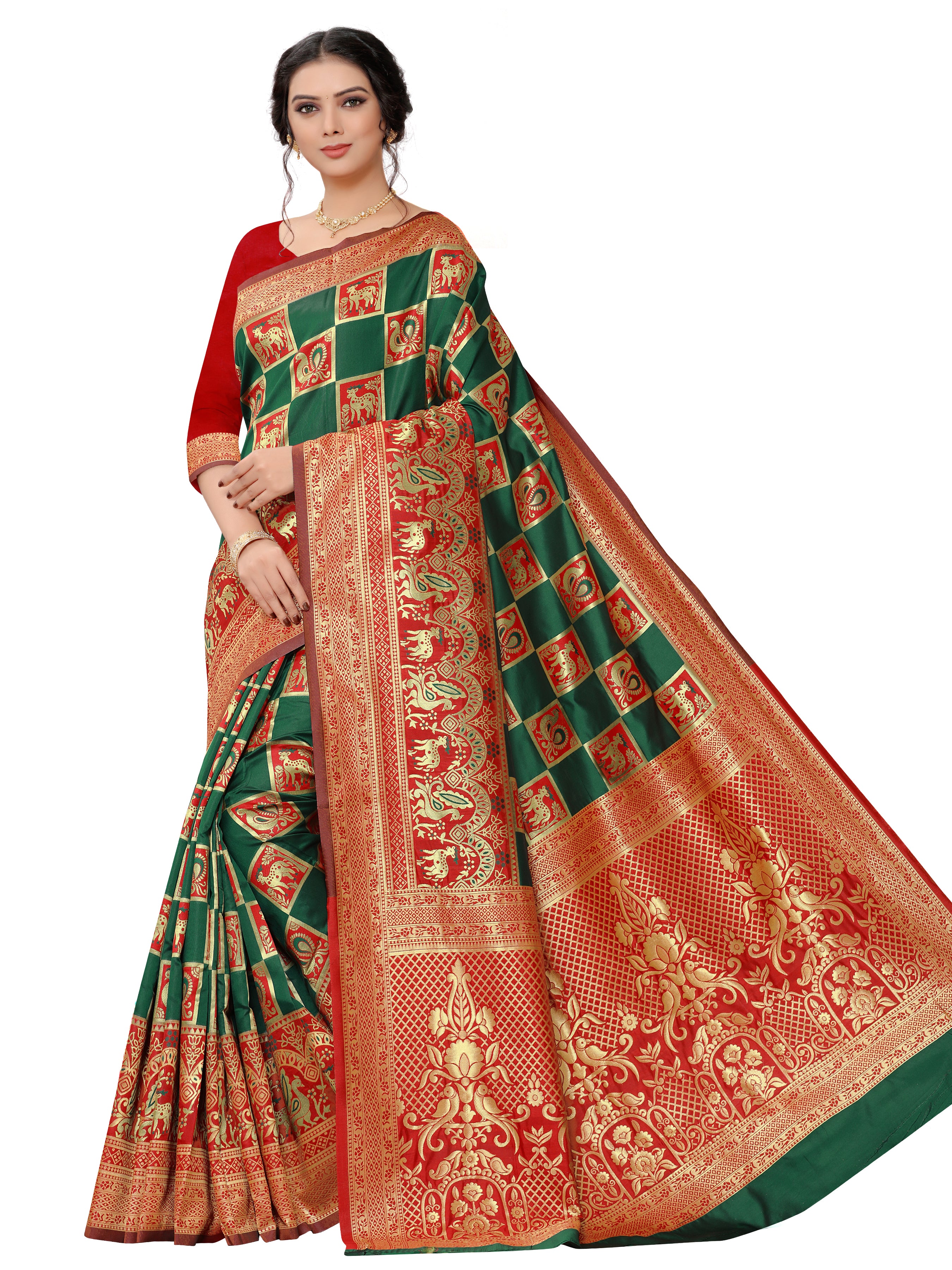 Luxurious Banarasi Silk Function Wear Saree