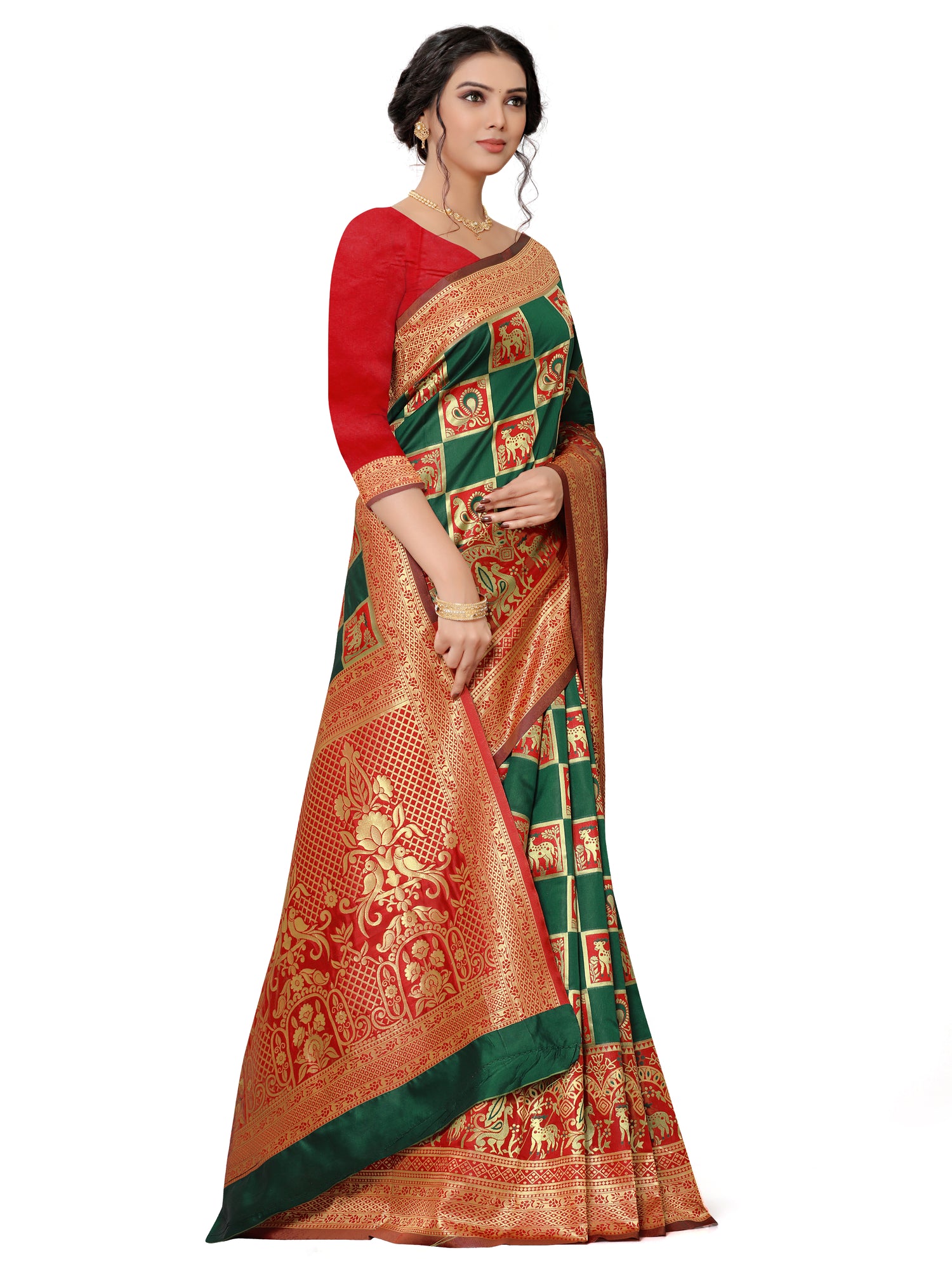 Luxurious Banarasi Silk Function Wear Saree