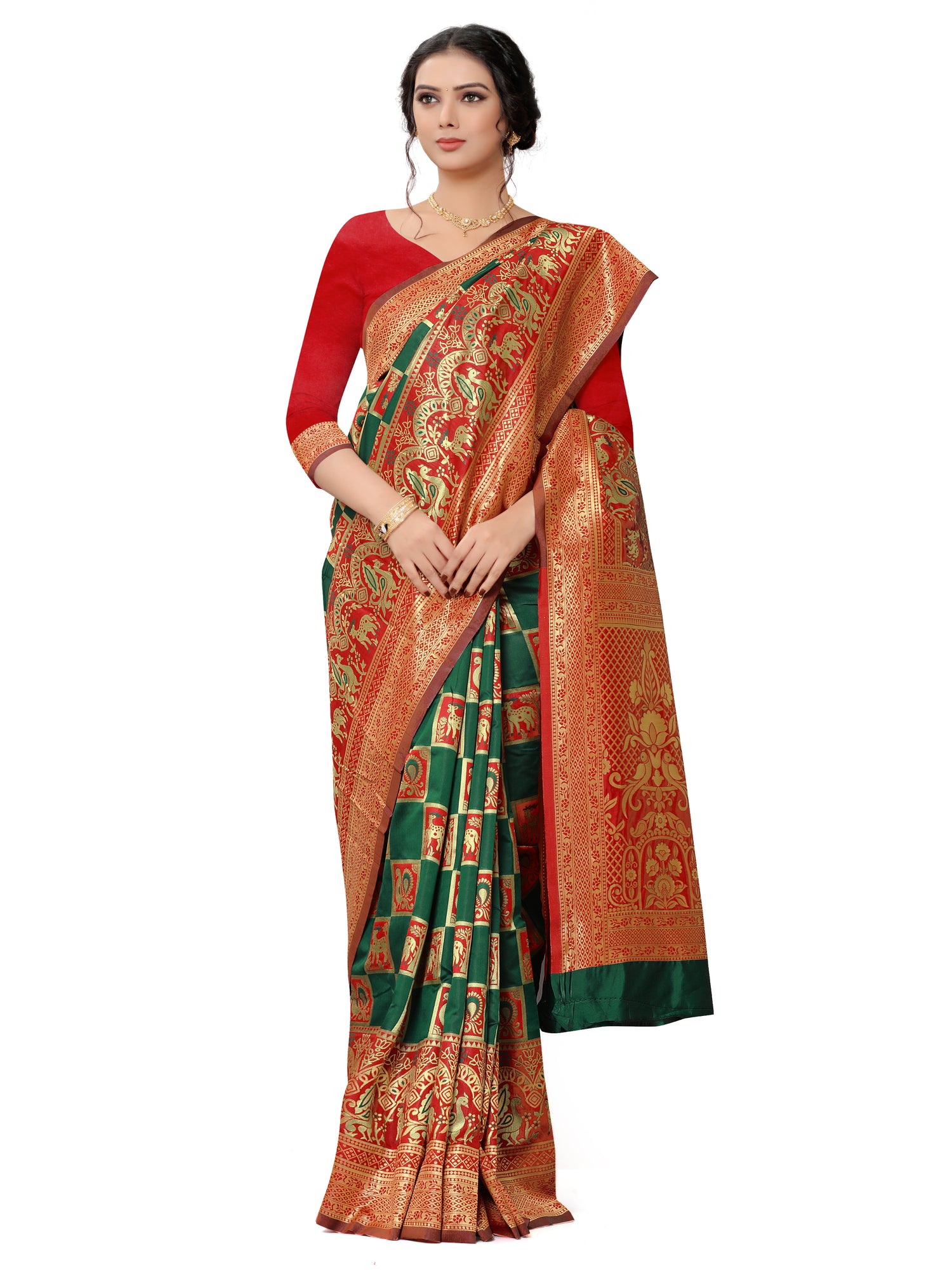 Luxurious Banarasi Silk Function Wear Saree