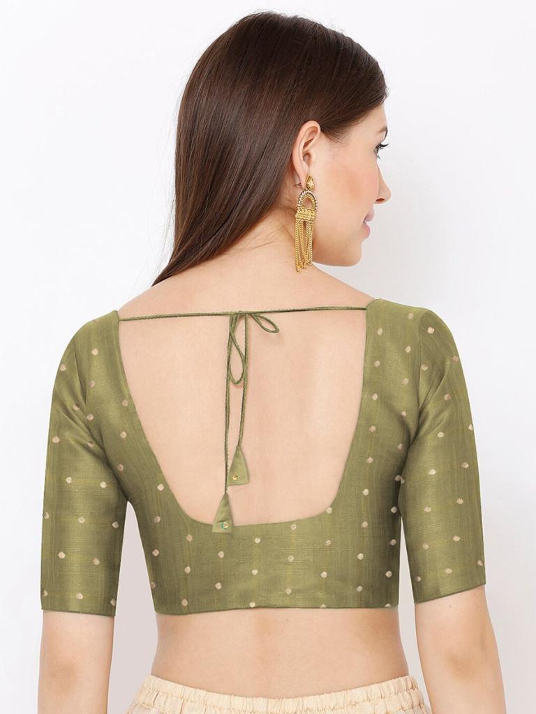 Festival Wear Latest Round Neck Fancy Readymade Blouse