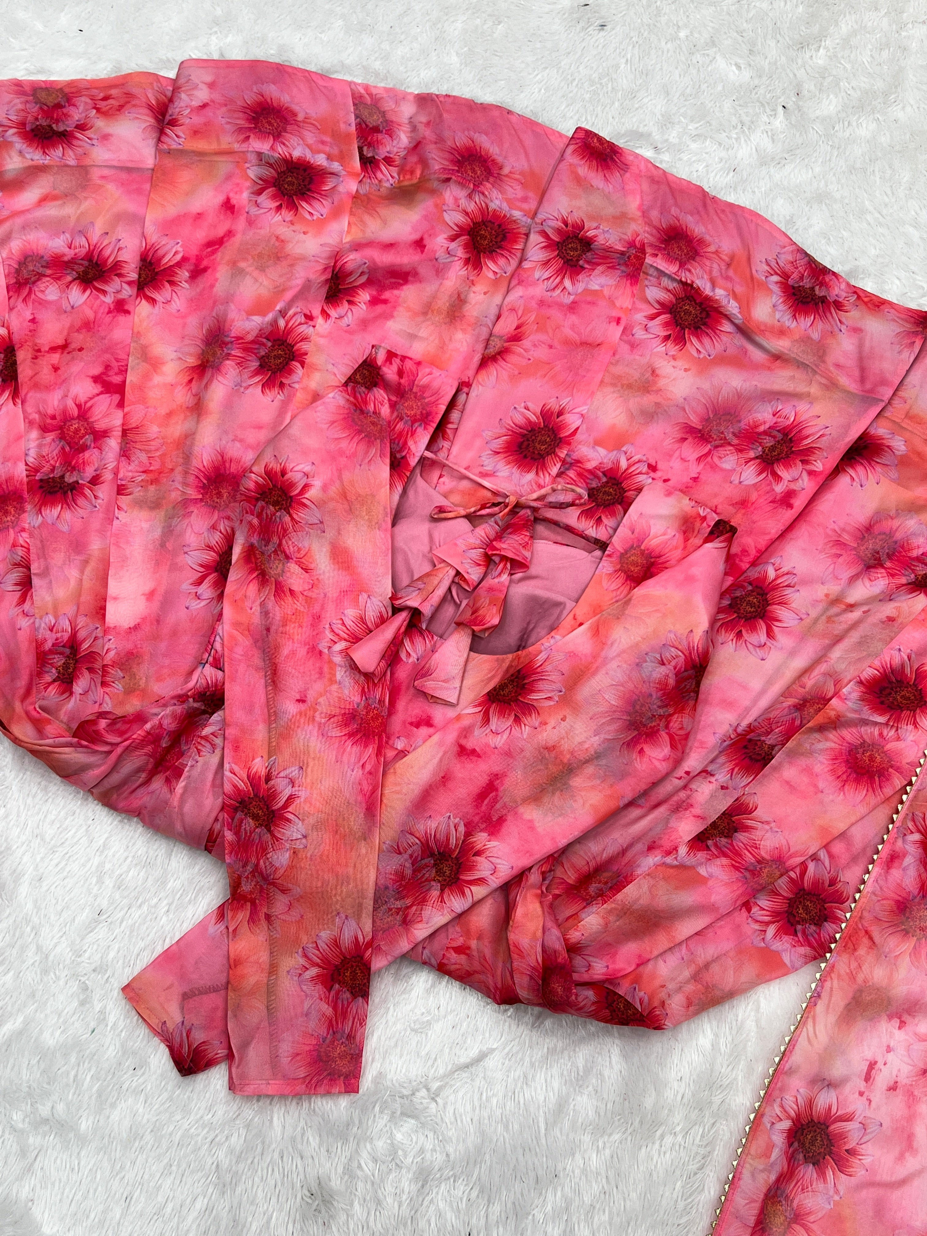 Gorgeous Pink Color Readymade Silk Latest Anarkali Suit