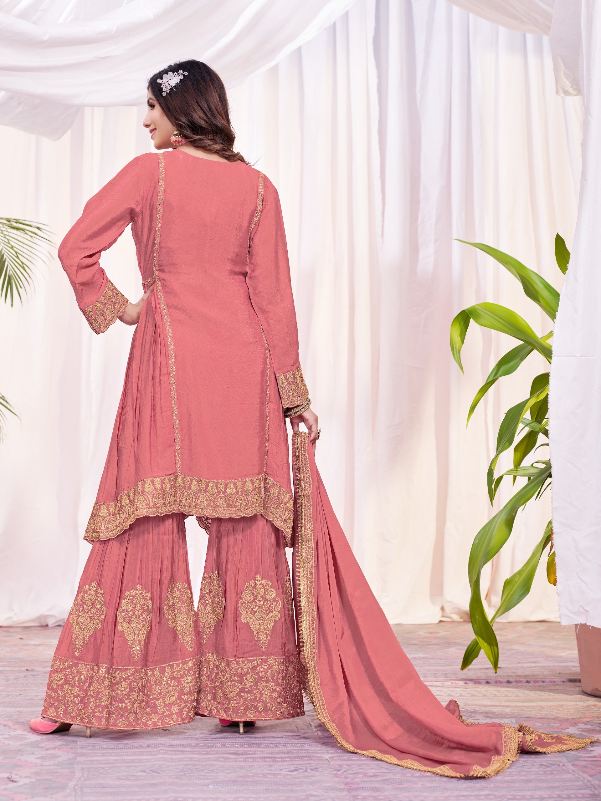 Charming Peach Color Salwar Suit