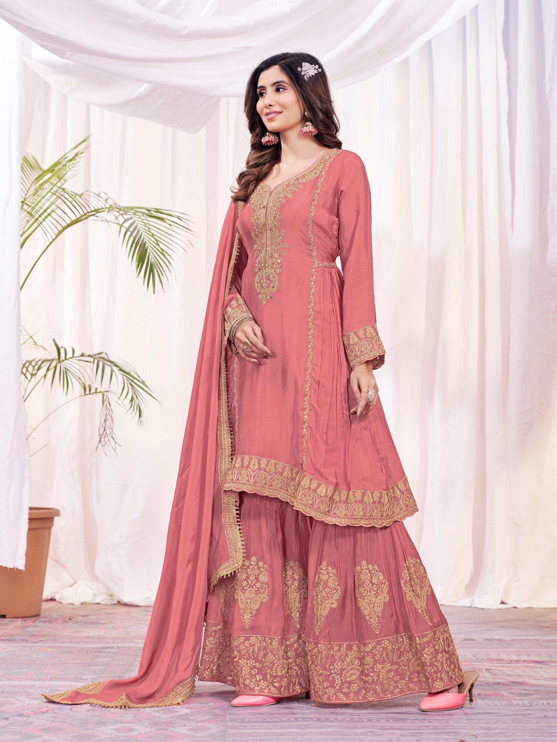 Charming Peach Color Salwar Suit