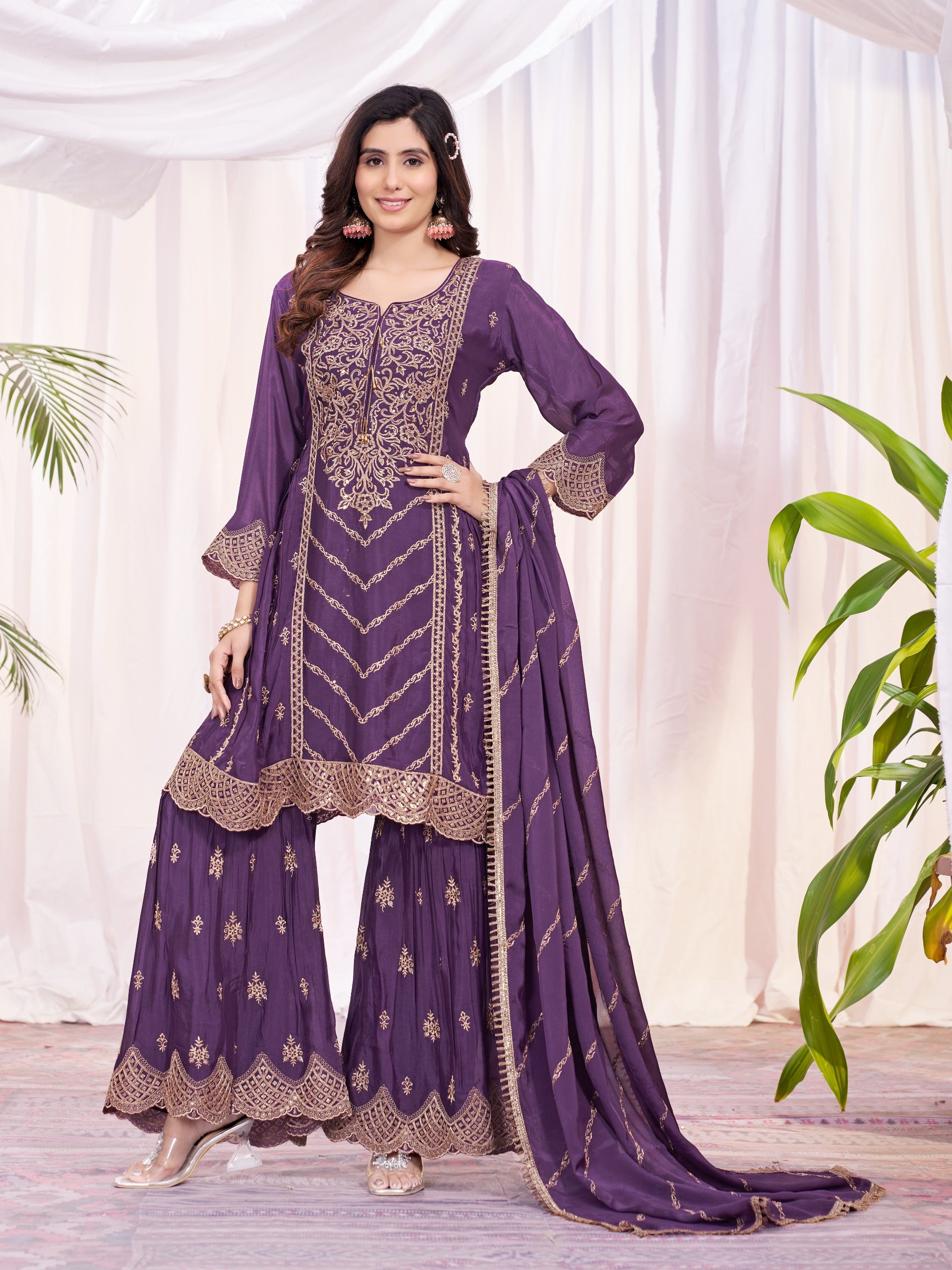 Fabulous Purple Color Salwar Suit