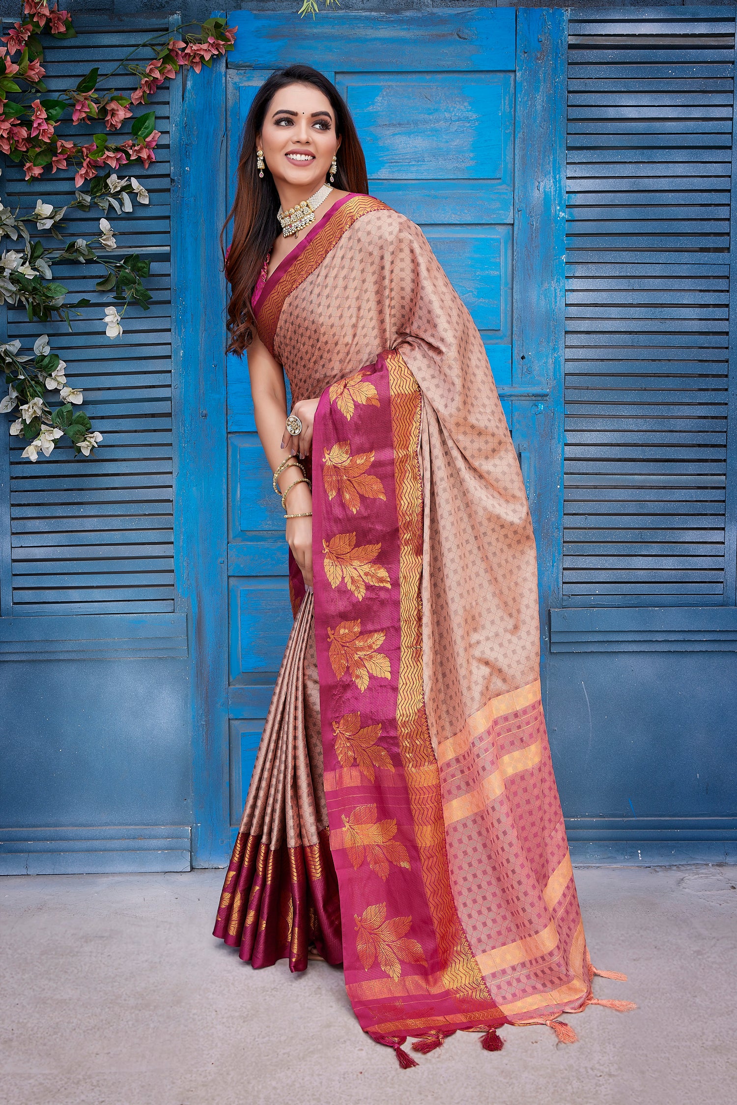 Aura Silk Attractive Fancy Soft Saree