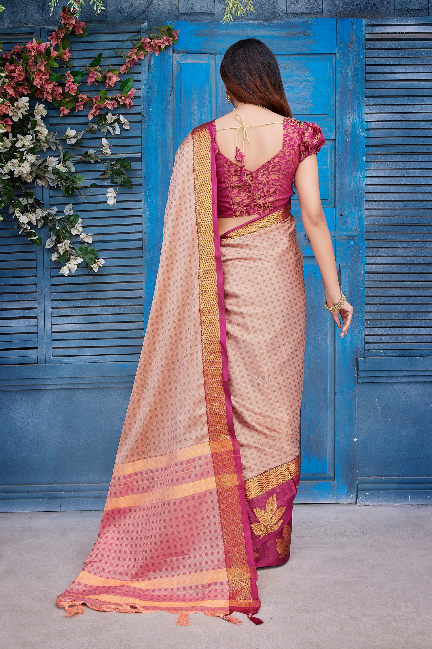 Aura Silk Attractive Fancy Soft Saree