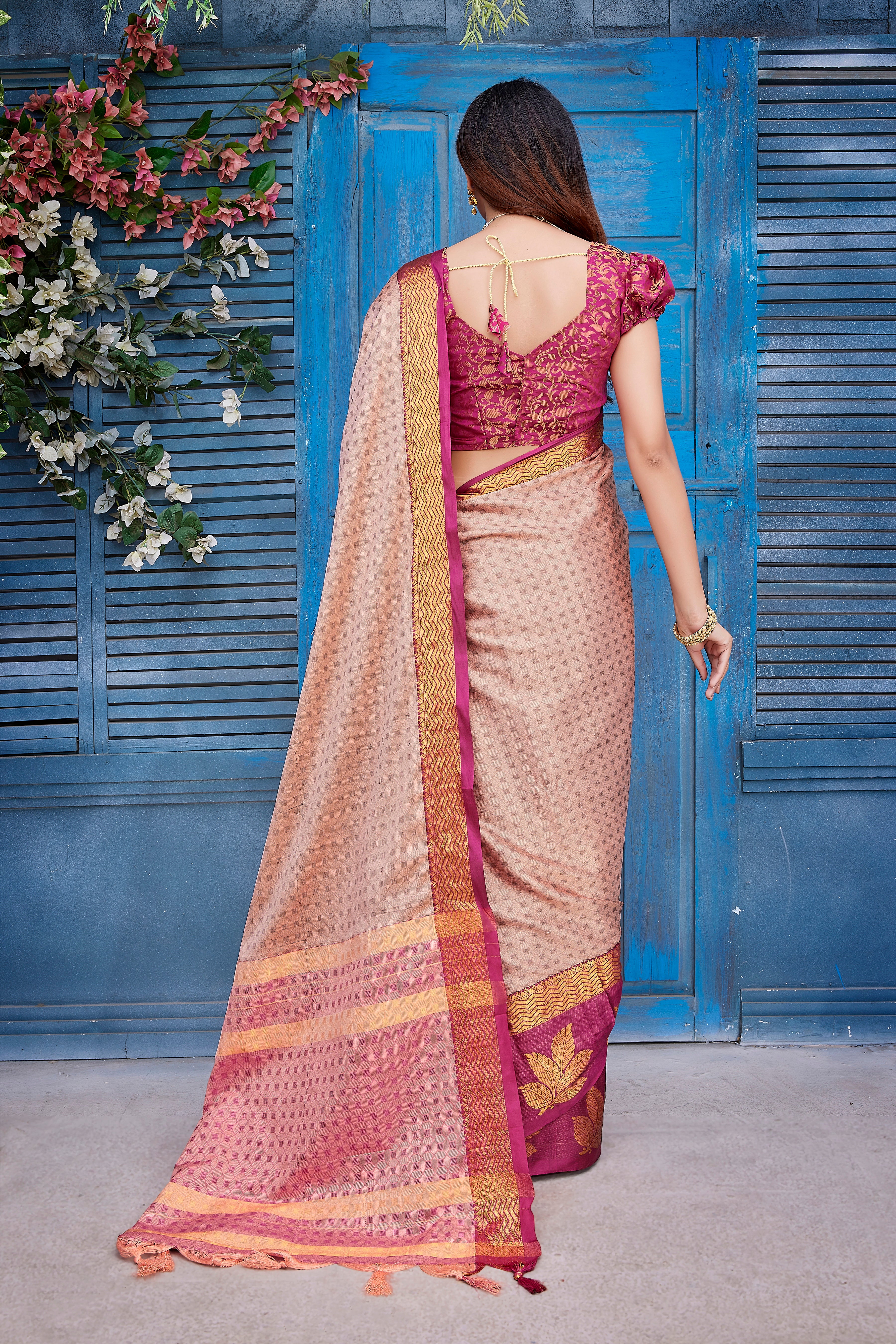 Aura Silk Attractive Fancy Soft Saree