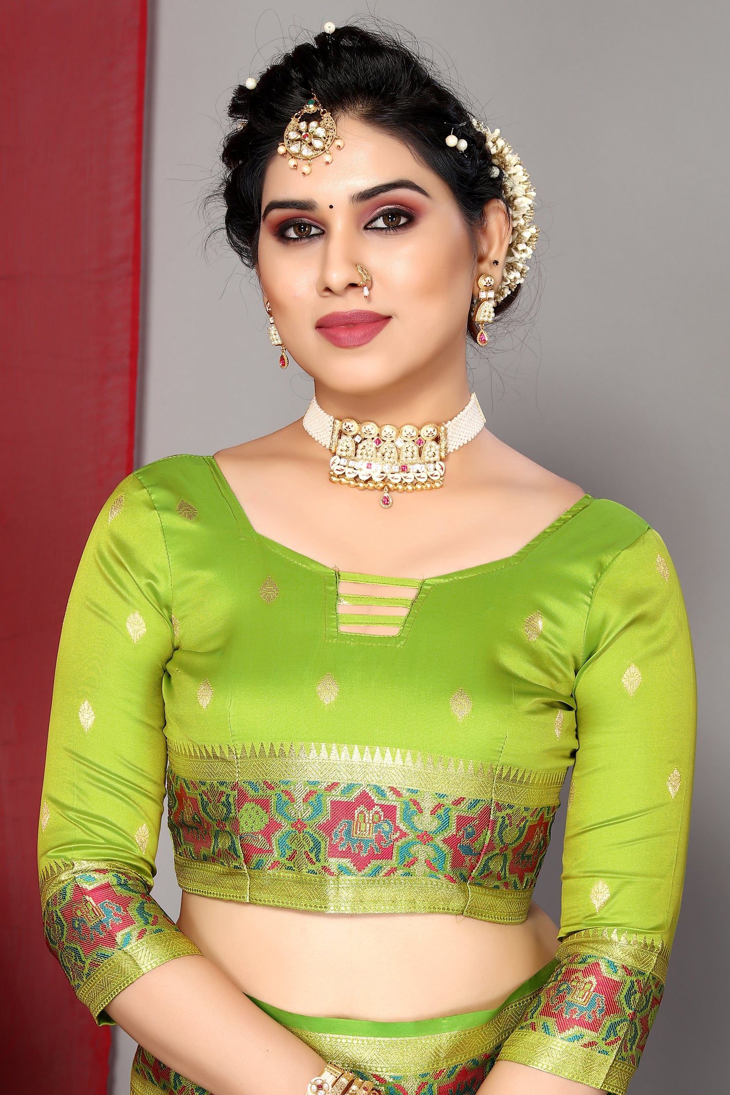 New Green Color Paithani Silk Saree