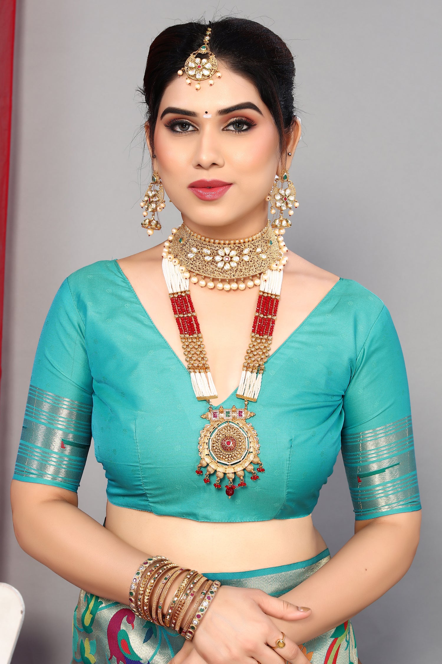 Luxurious Paithani Silk Blue Saree