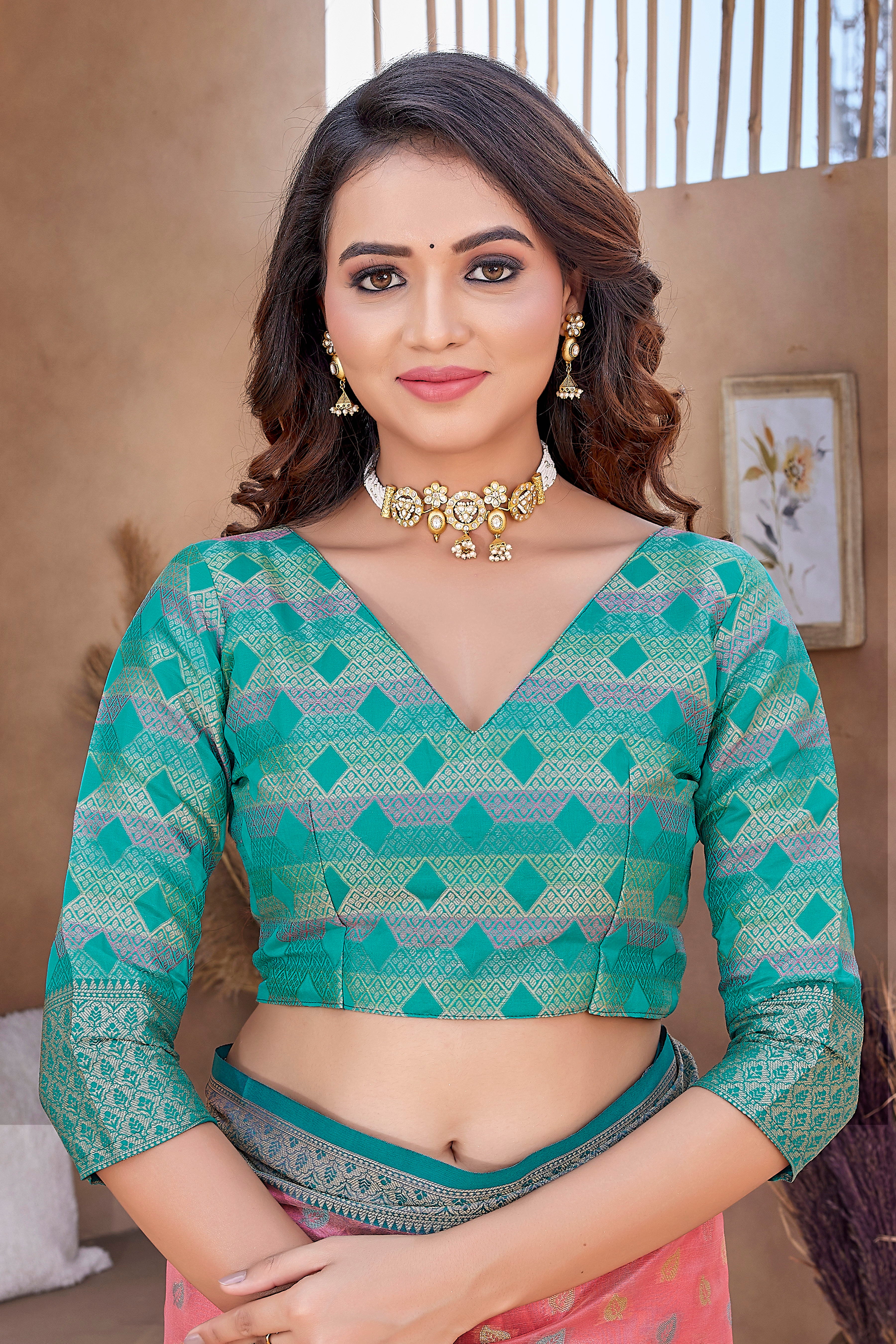 Exclusive Pink Color Soft Zarna Silk Saree