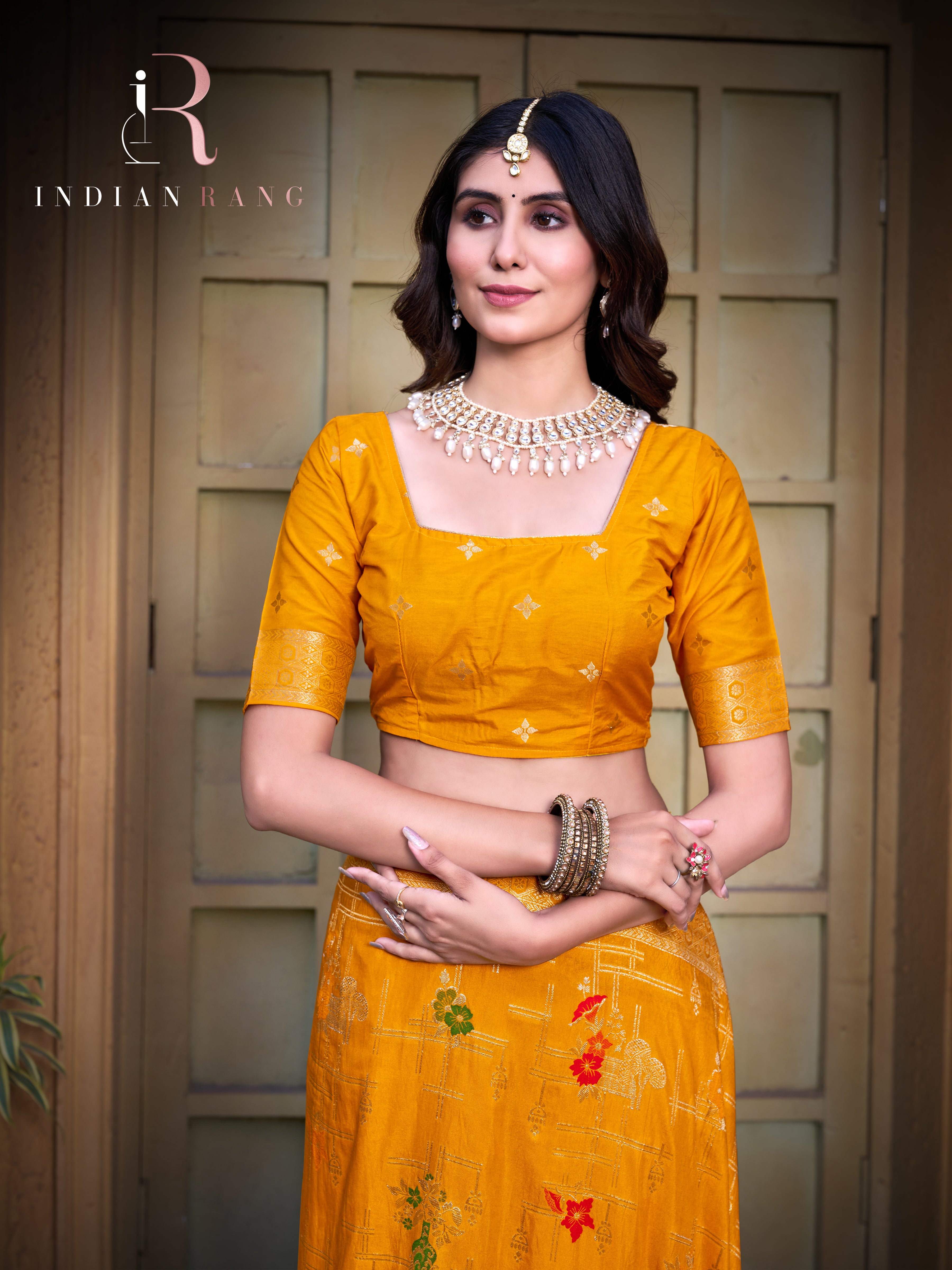 Premium Pure Silk Yellow Color Silk Saree
