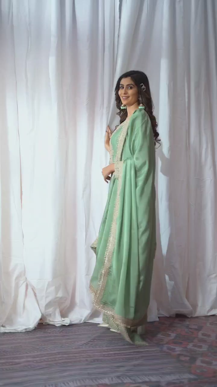 Ravishing Pista Green Salwar Suit