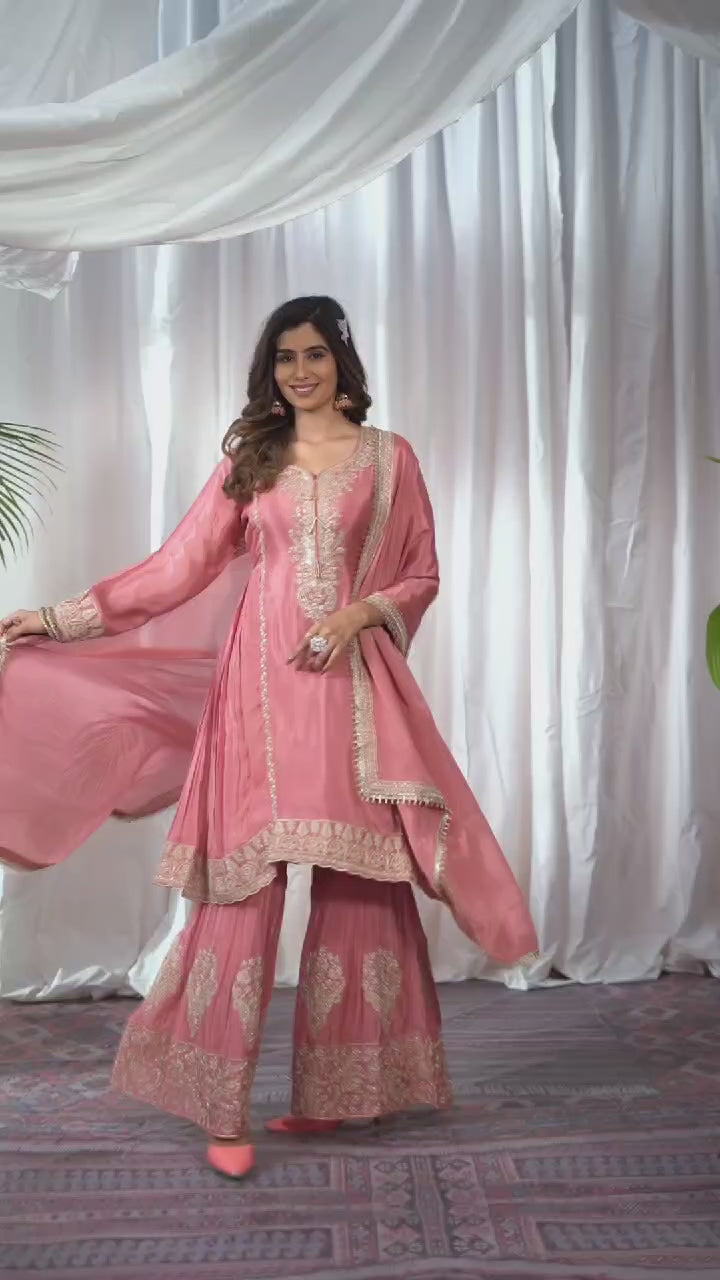 Charming Peach Color Salwar Suit