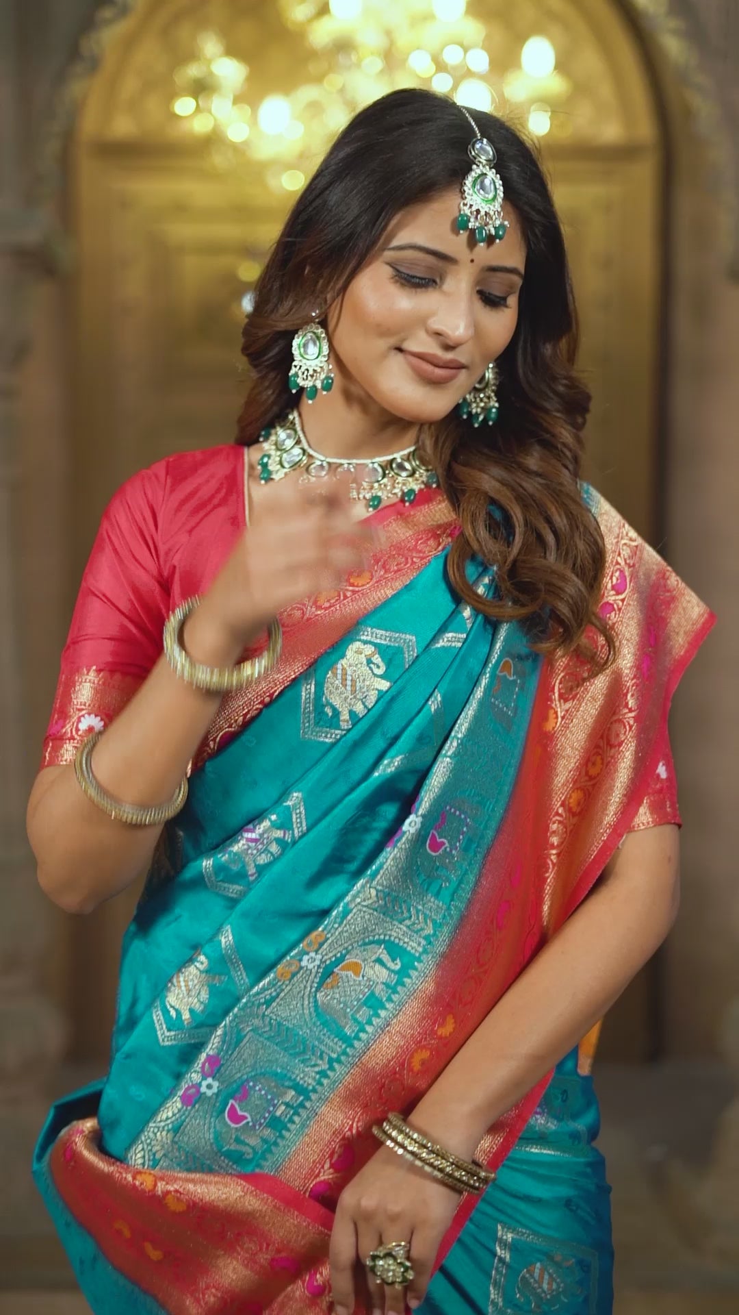 Modern Mysore Blue Color Silk Saree