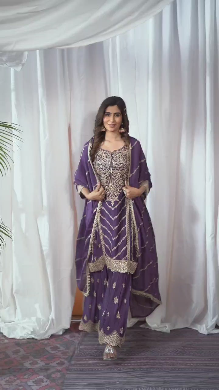 Fabulous Purple Color Salwar Suit