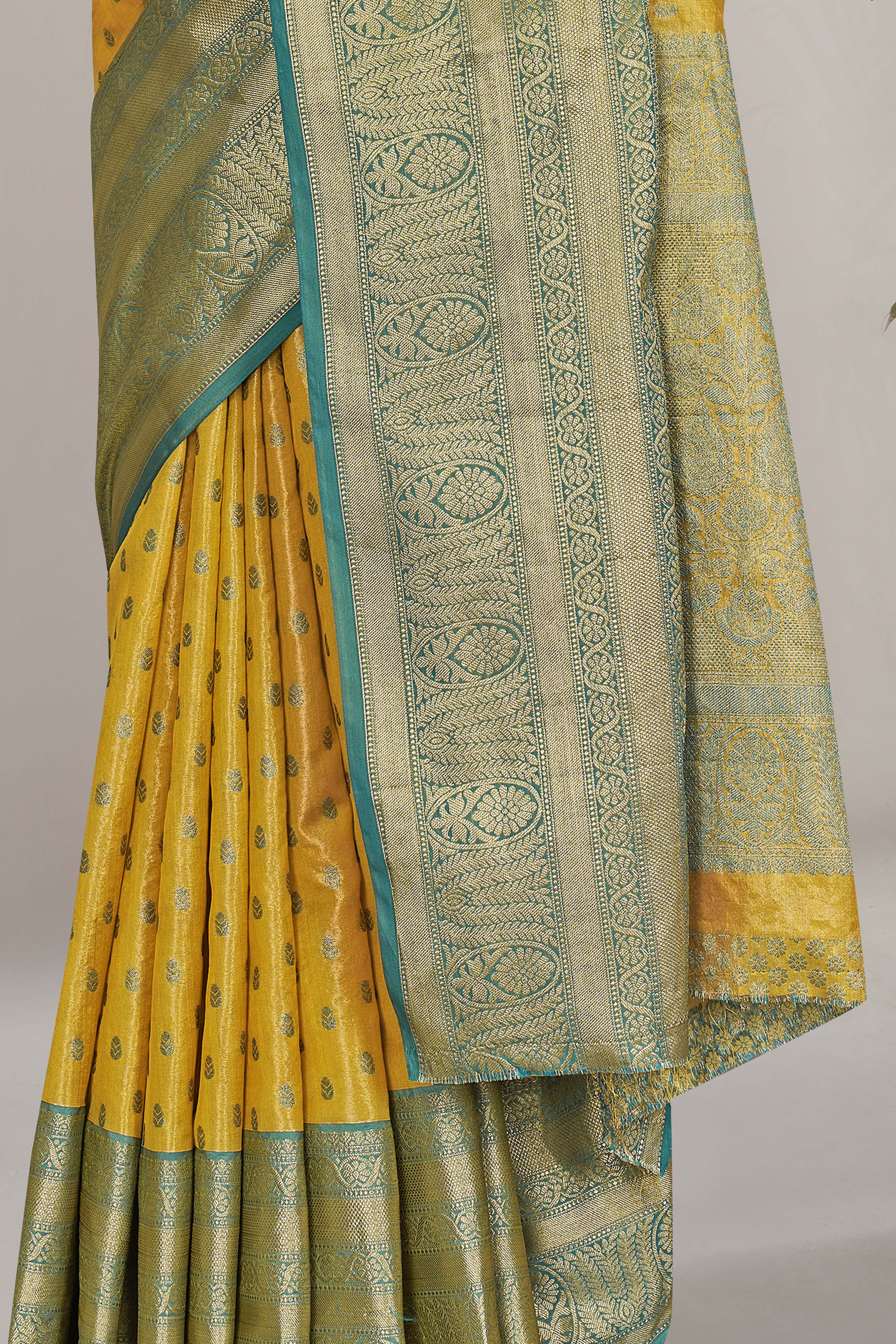 Explore Tissue Silk Yellow Color Saree