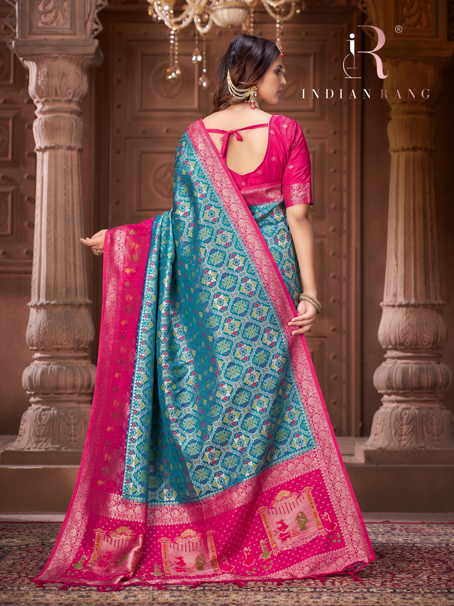 New Collection Pure Silk Blue Saree