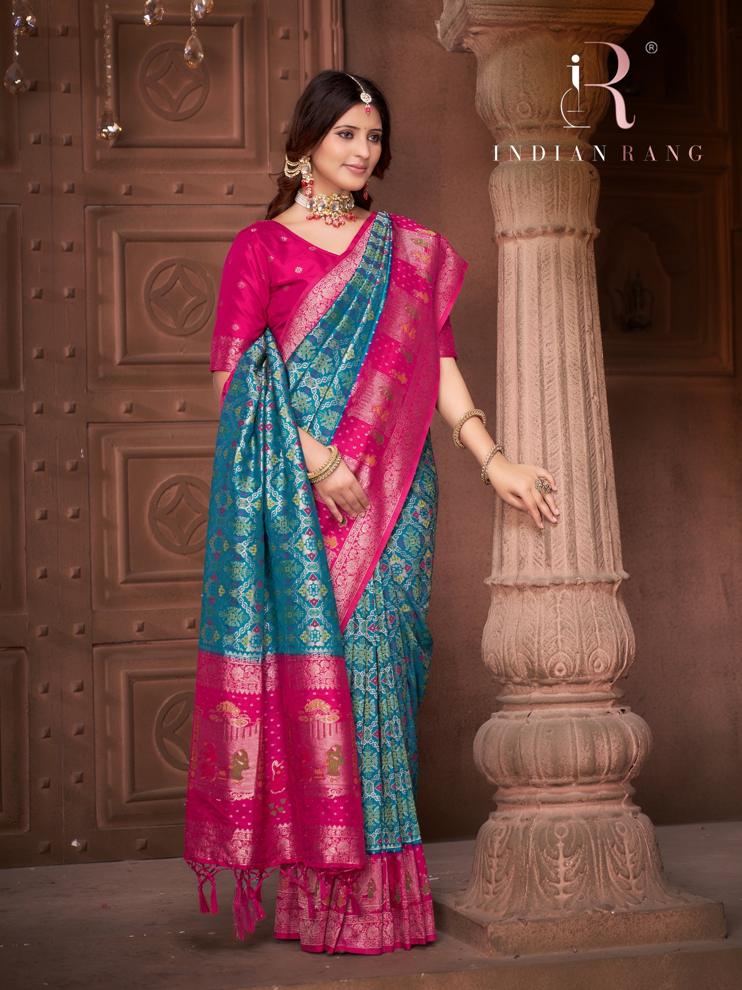 New Collection Pure Silk Blue Saree