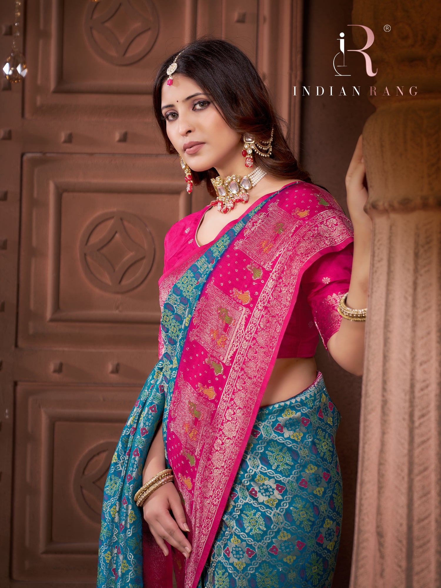 New Collection Pure Silk Blue Saree