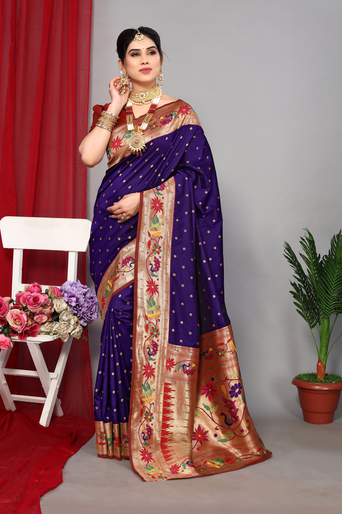 Elegance Paithani Silk Soft Saree