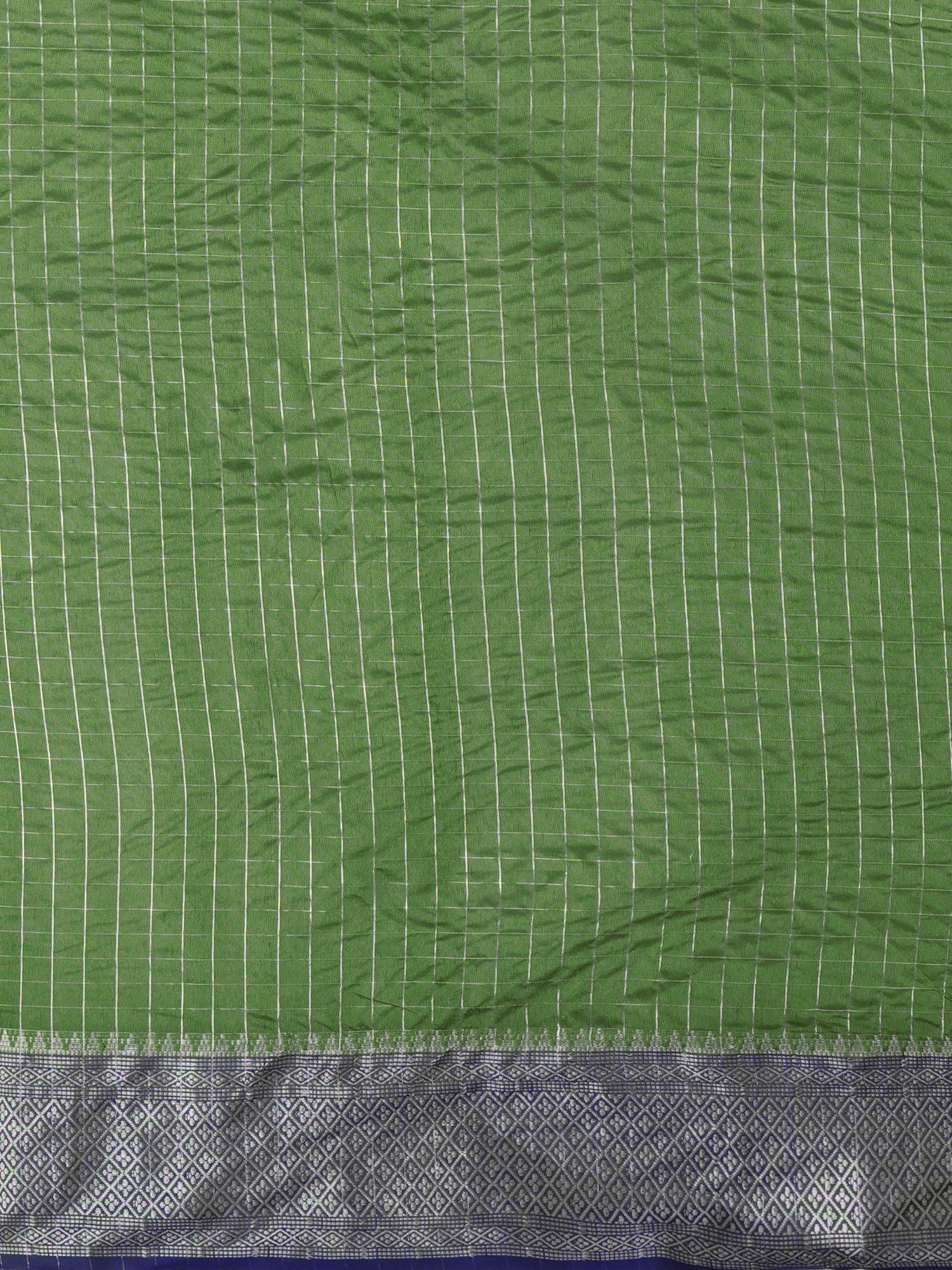 Latest Design Silk Green Color Designer Saree
