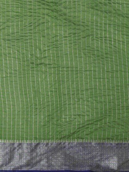 Latest Design Silk Green Color Designer Saree