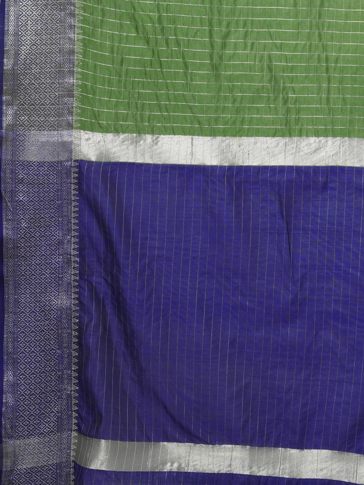 Latest Design Silk Green Color Designer Saree
