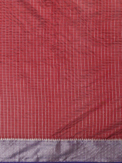 Latest Design Silk Maroon Color Designer Saree
