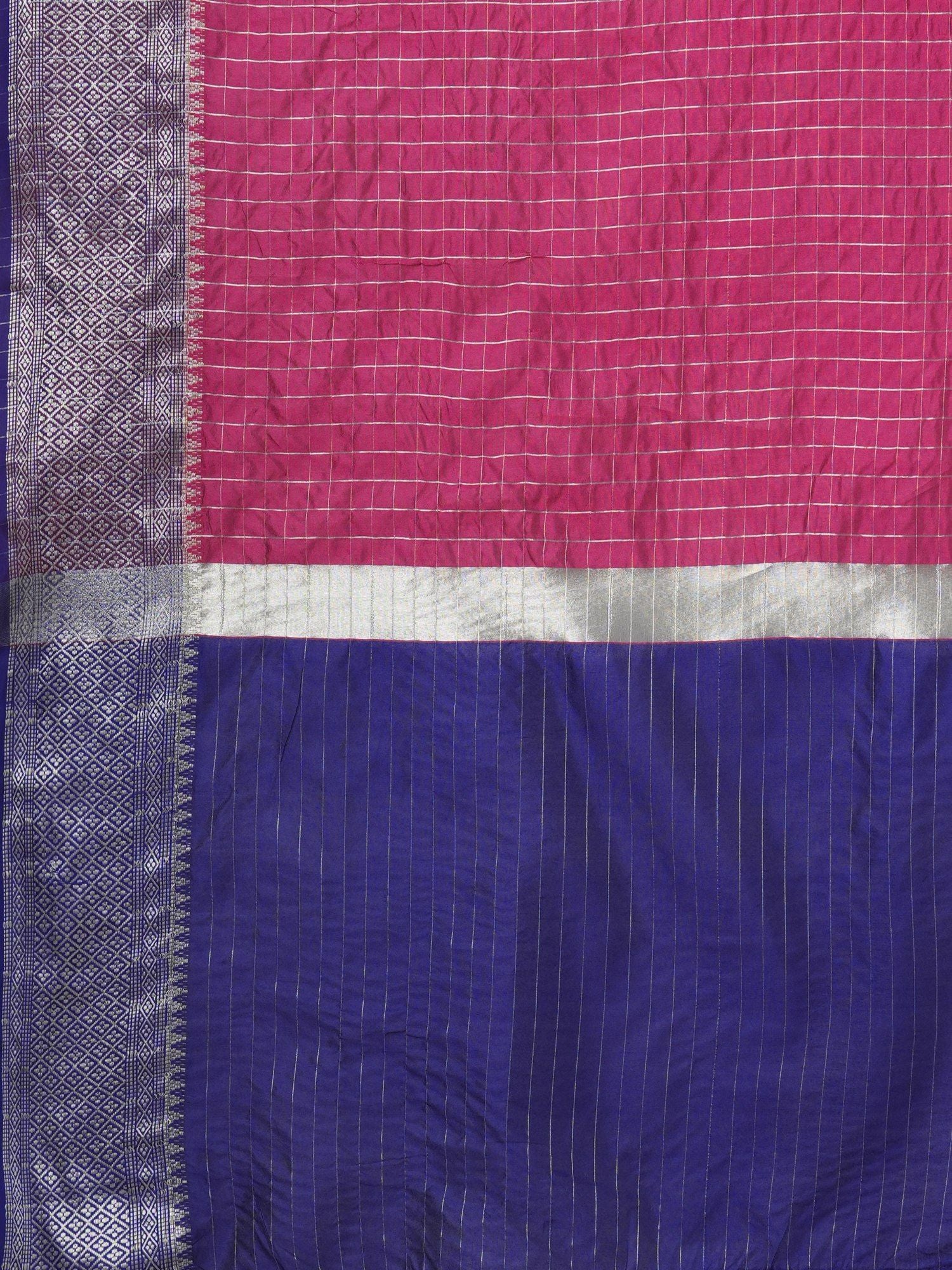 Latest Design Silk Pink Color Designer Saree