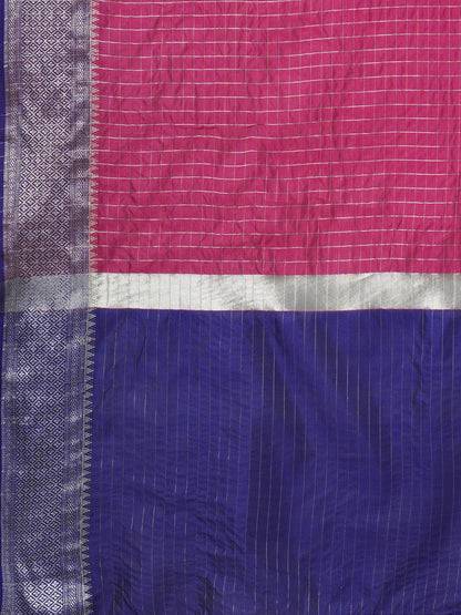 Latest Design Silk Pink Color Designer Saree