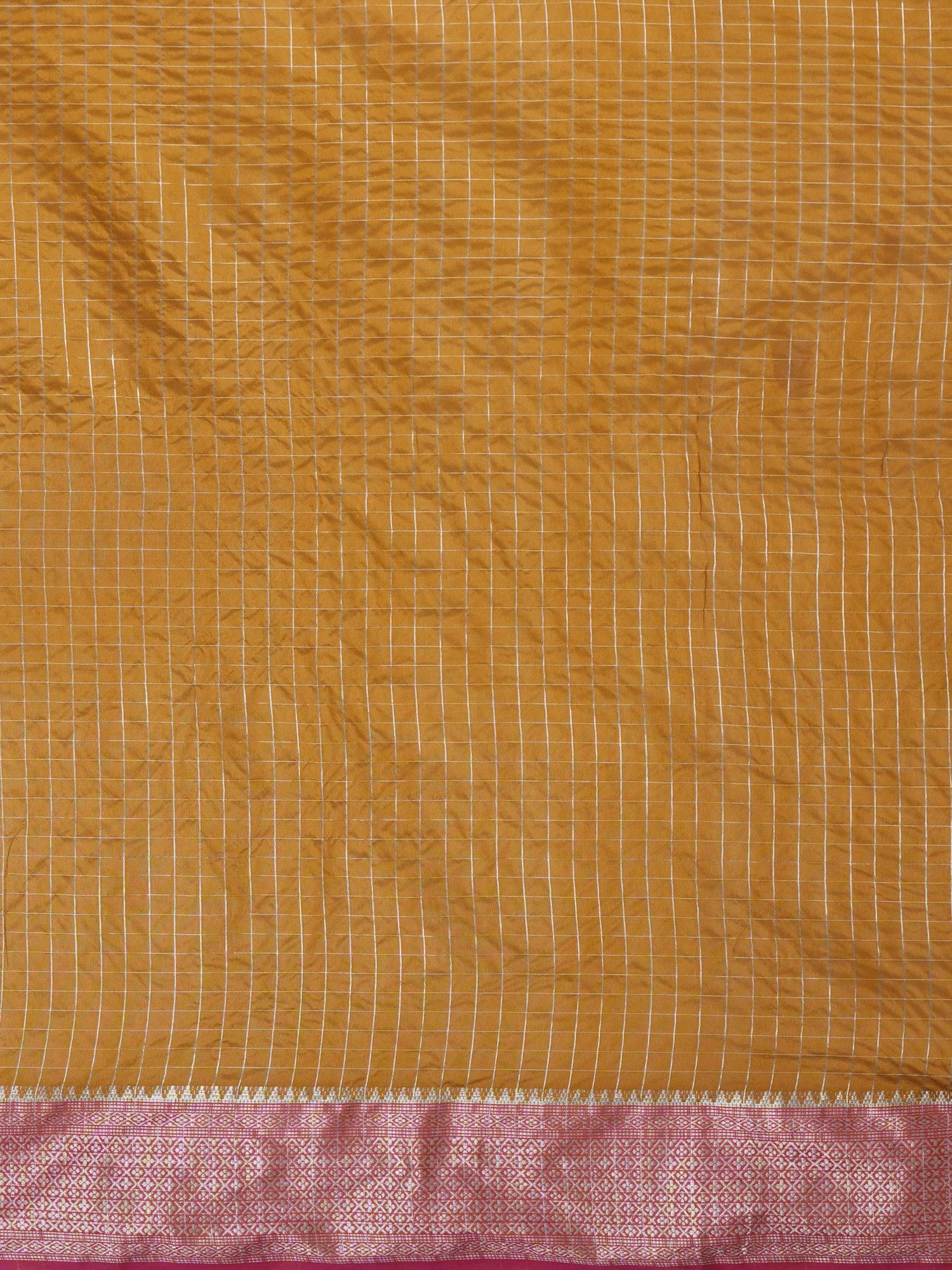 Latest Design Silk Yellow Color Designer Saree