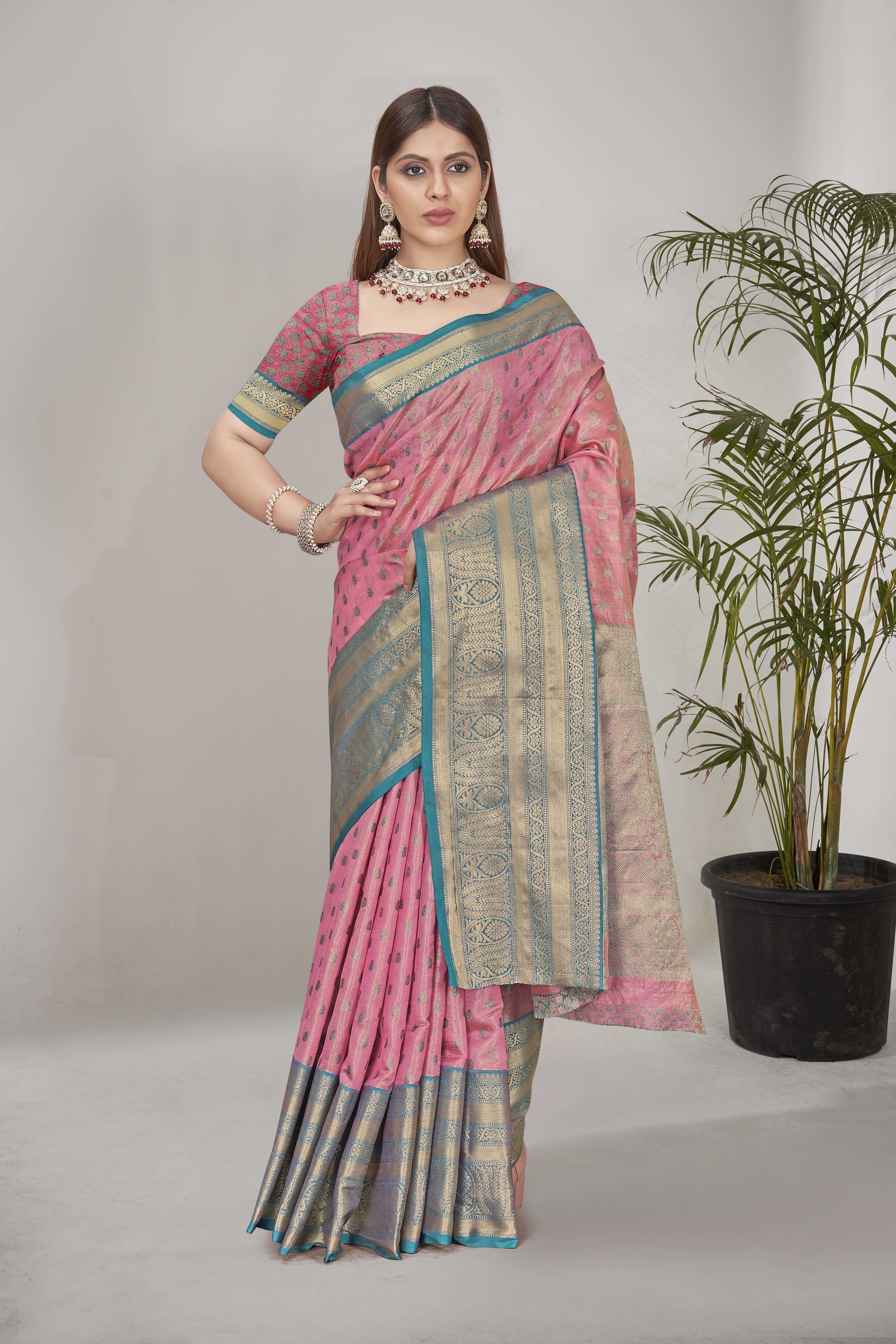 Casual Wear Tissue Silk Trading Saree