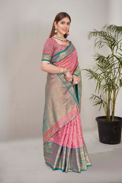 Casual Wear Tissue Silk Trading Saree