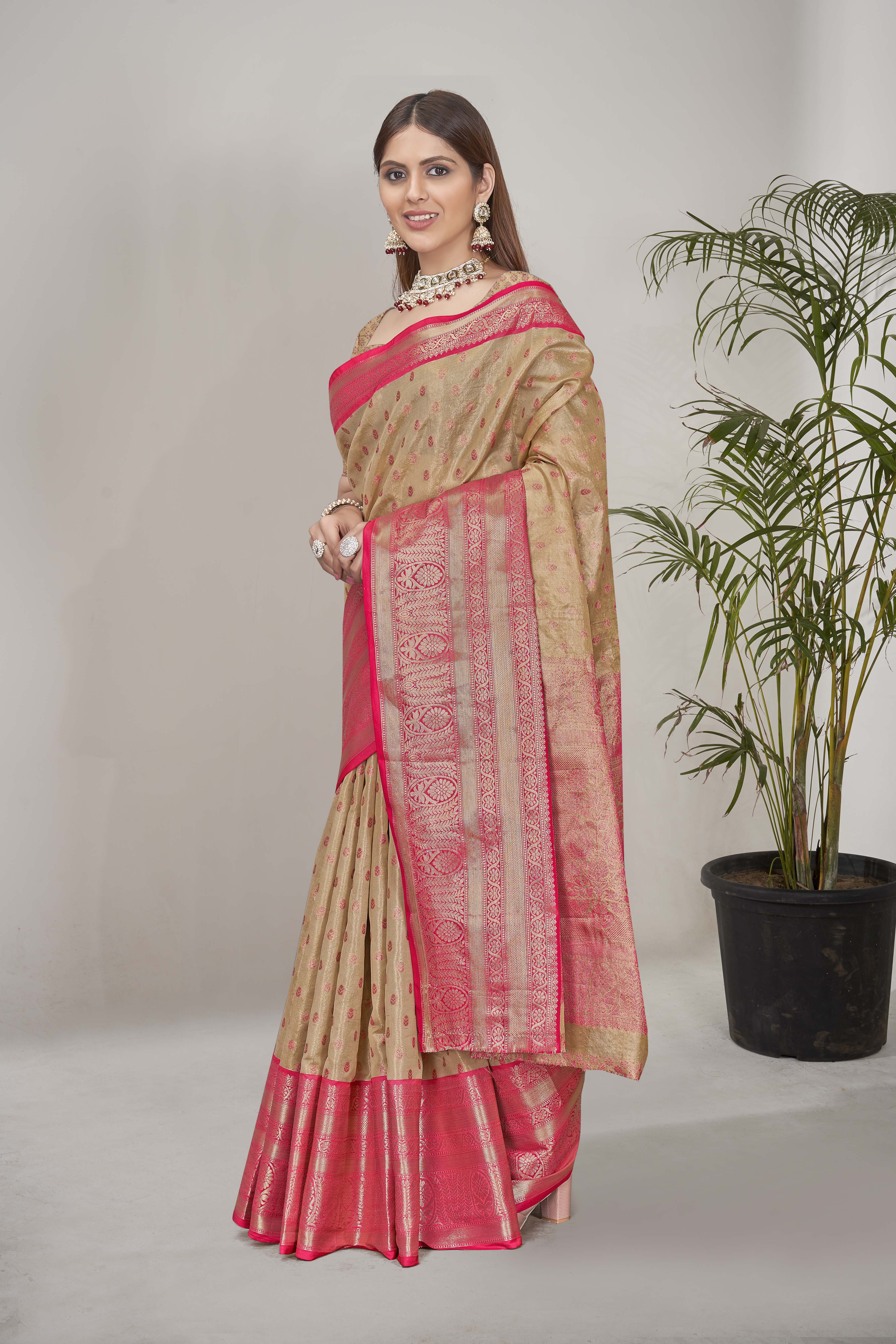 Traditional New Collection Tissue Silk Saree